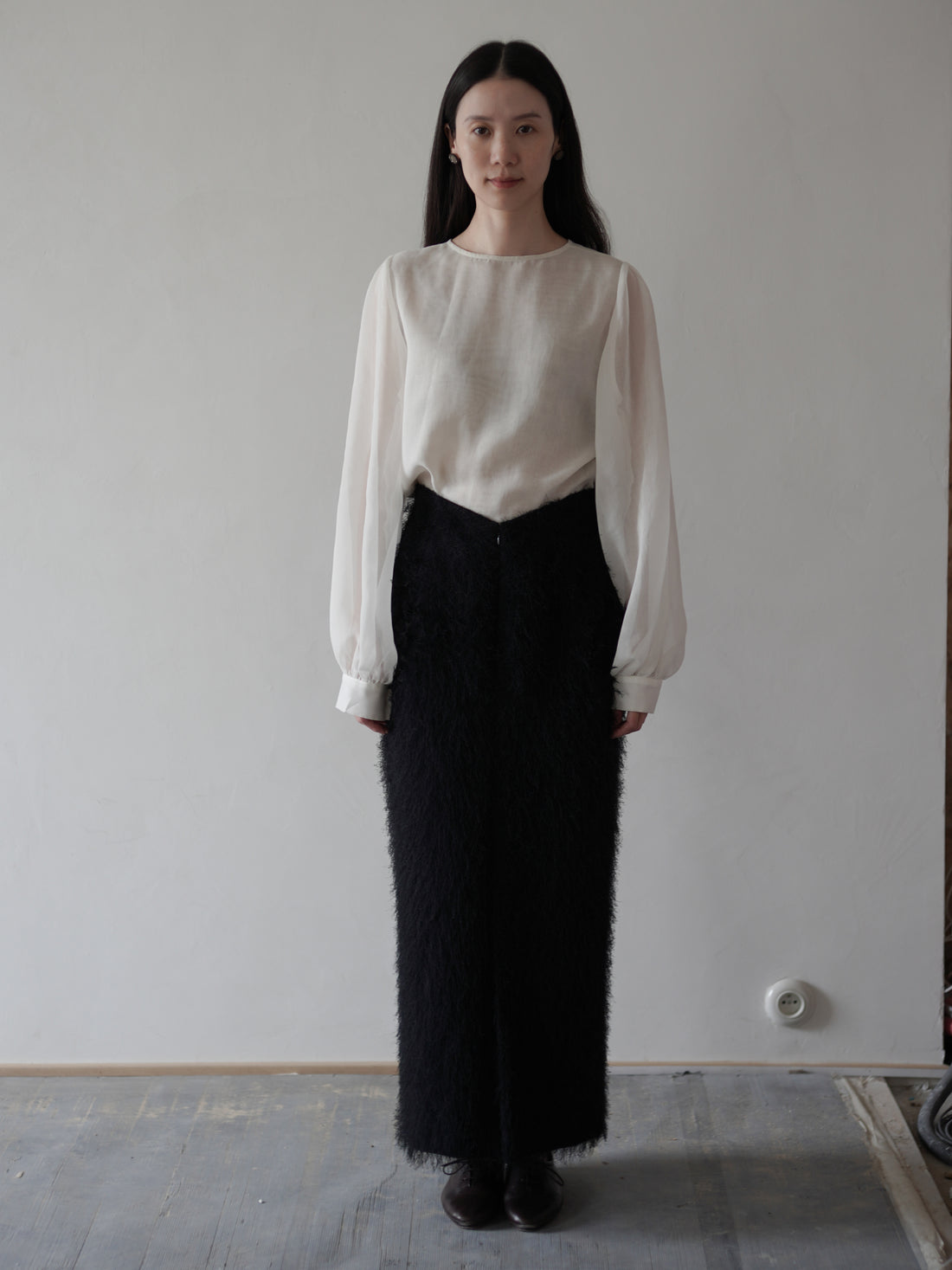 All-Over Fringe Skirt・Black