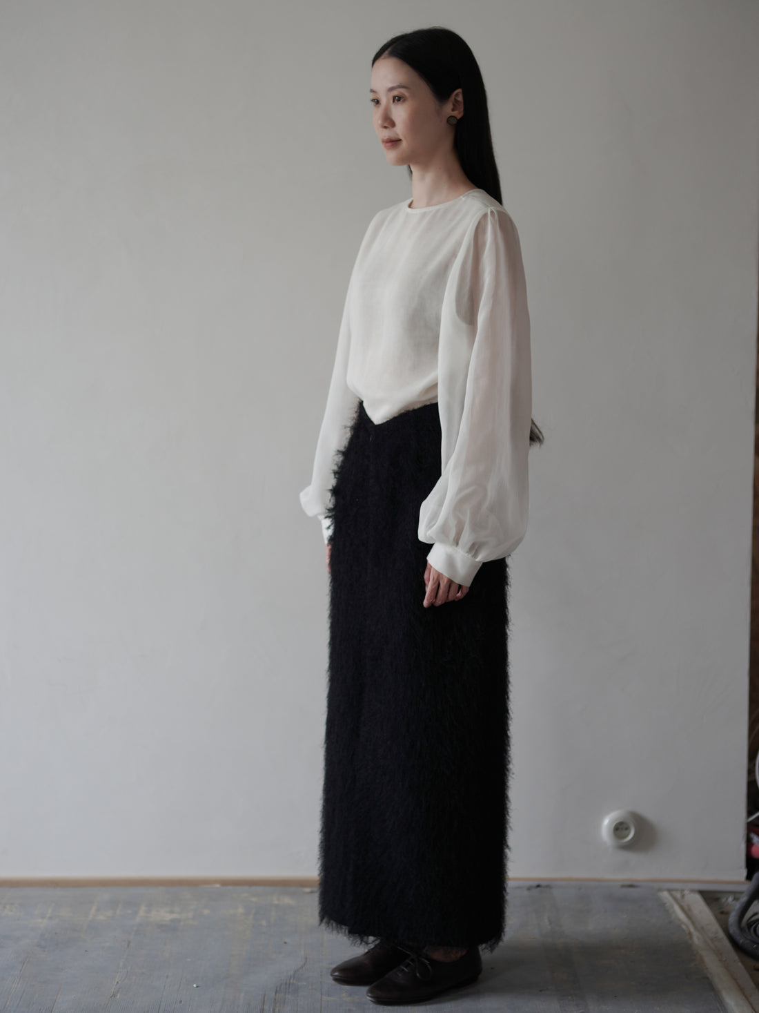 All-Over Fringe Skirt・Black