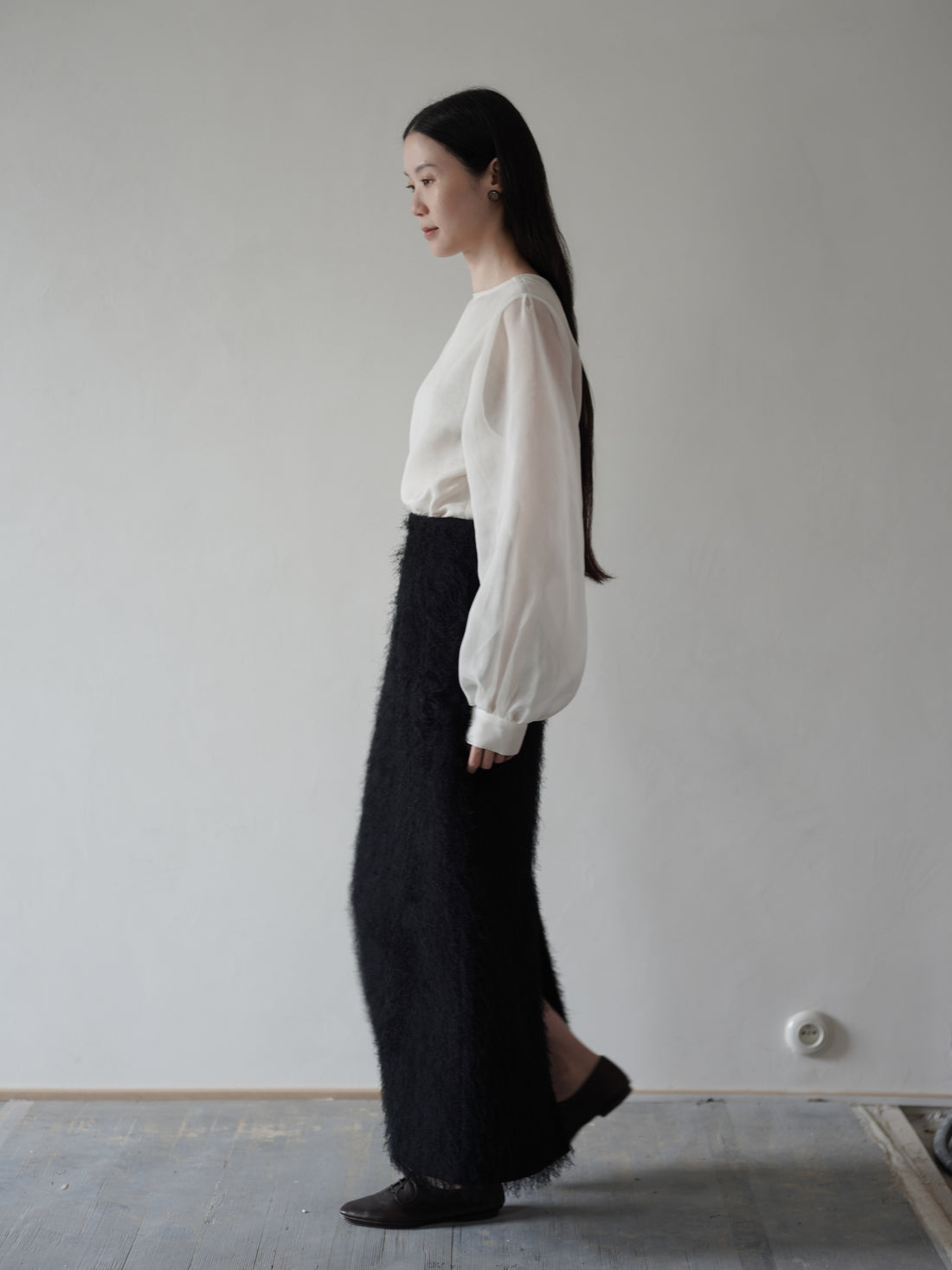 All-Over Fringe Skirt・Black