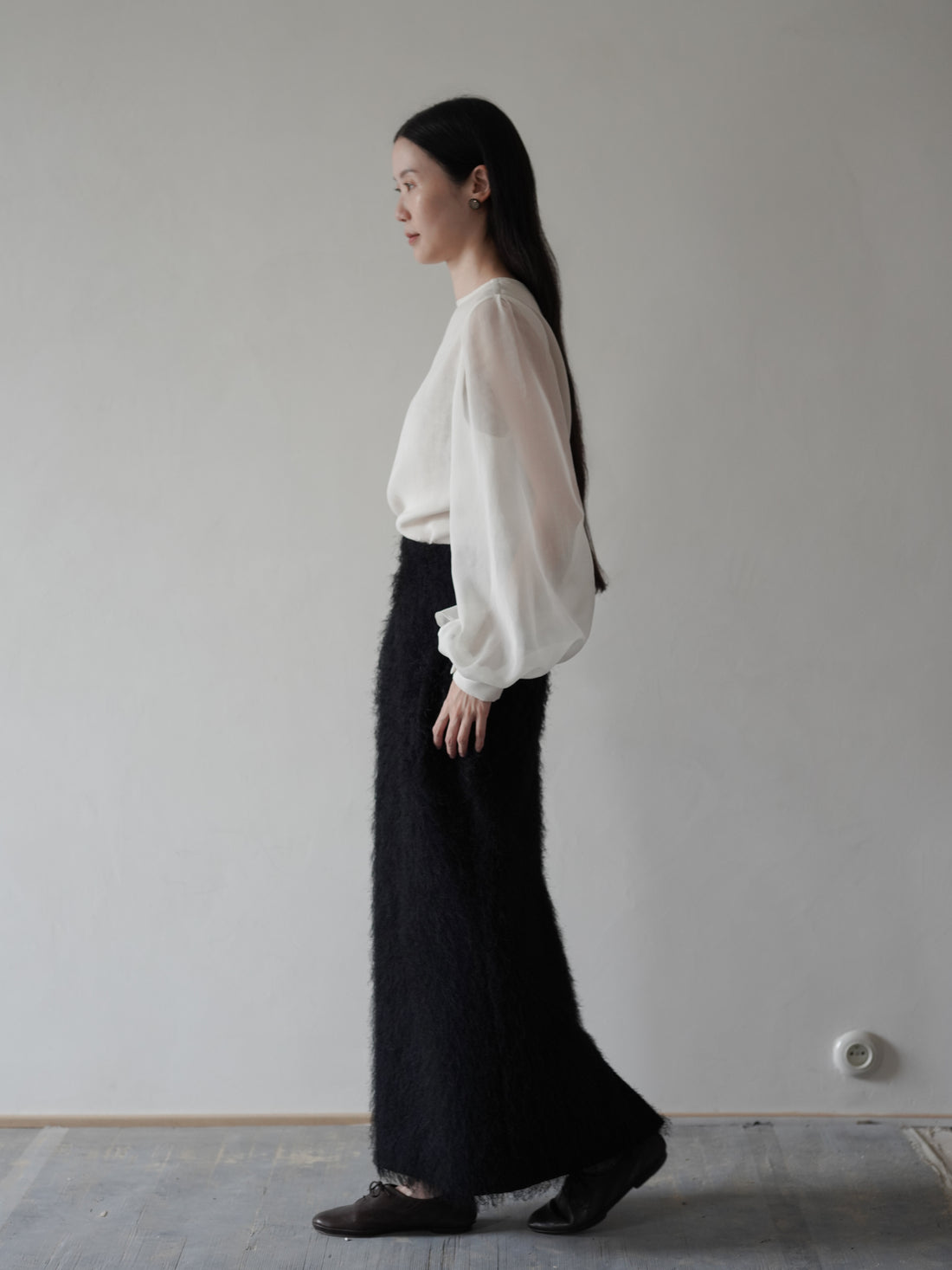 All-Over Fringe Skirt・Black
