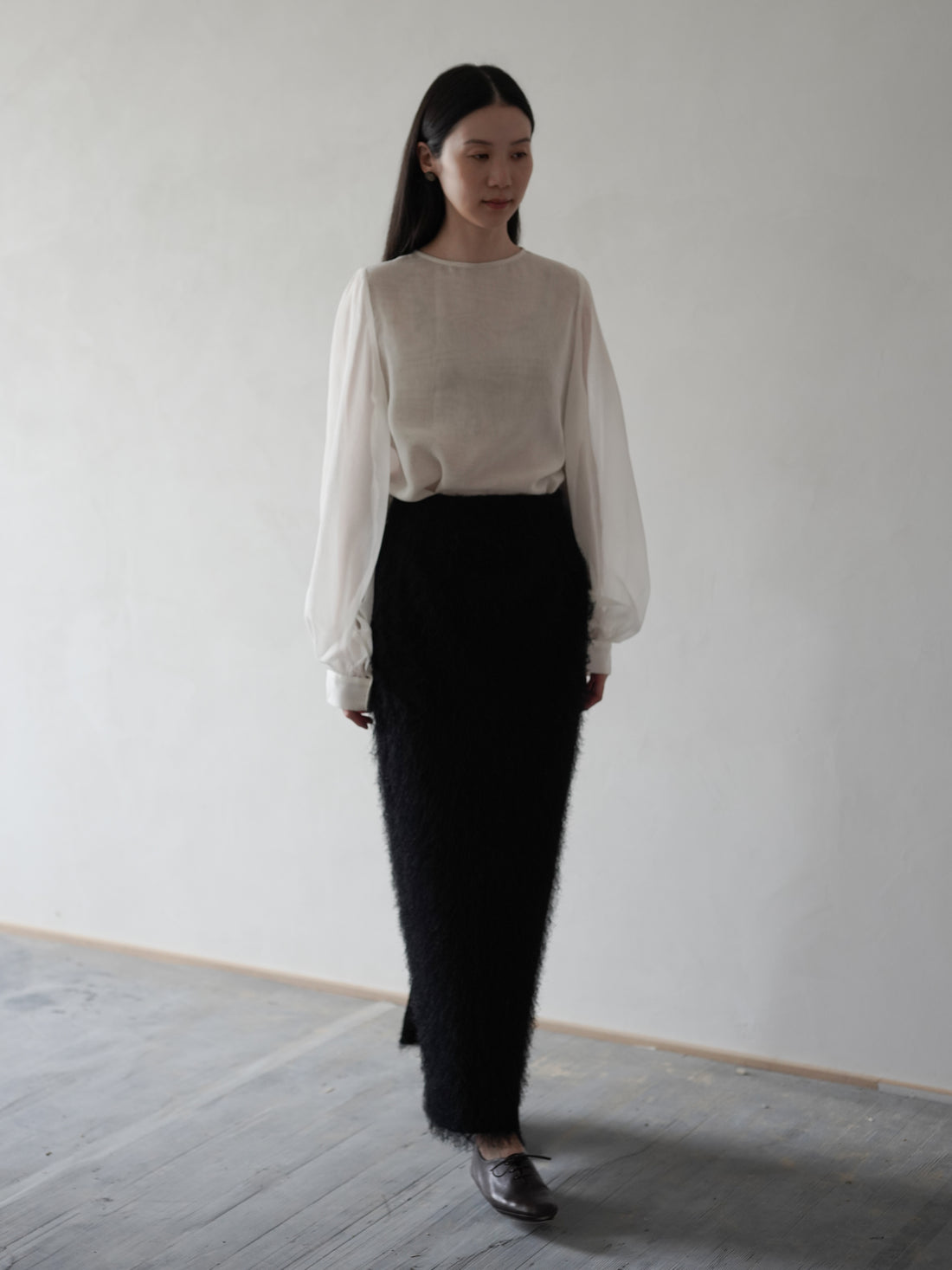 All-Over Fringe Skirt・Black