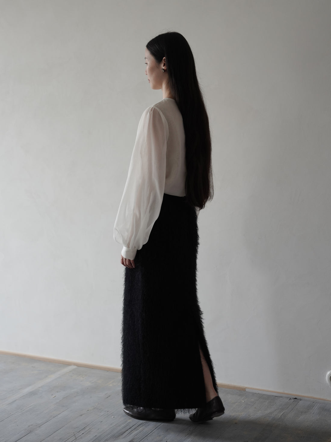 All-Over Fringe Skirt・Black