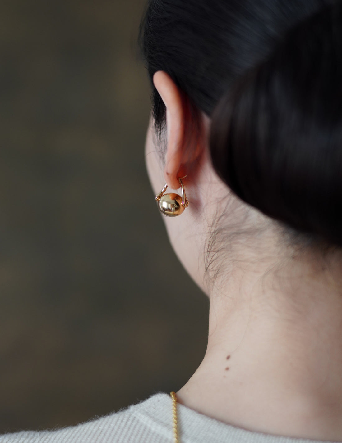 Annika Inez | Ellipse Earrings Gold - Gold