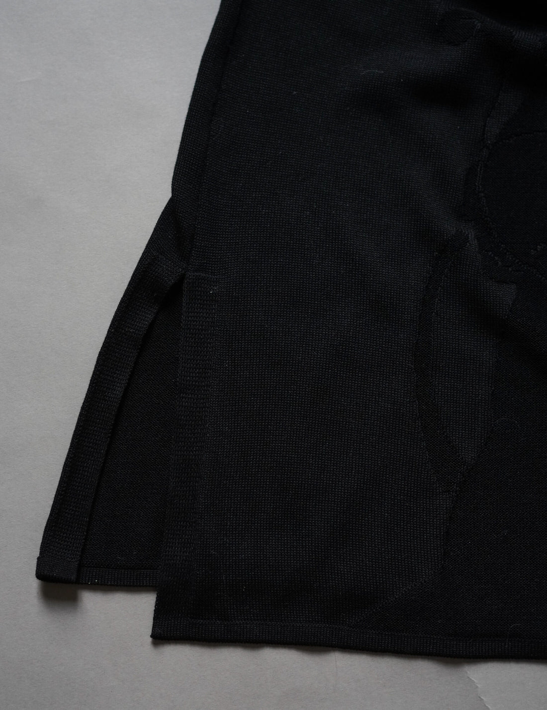 Mame Kurogouchi  | Woman Figure Knitted Dress・Black