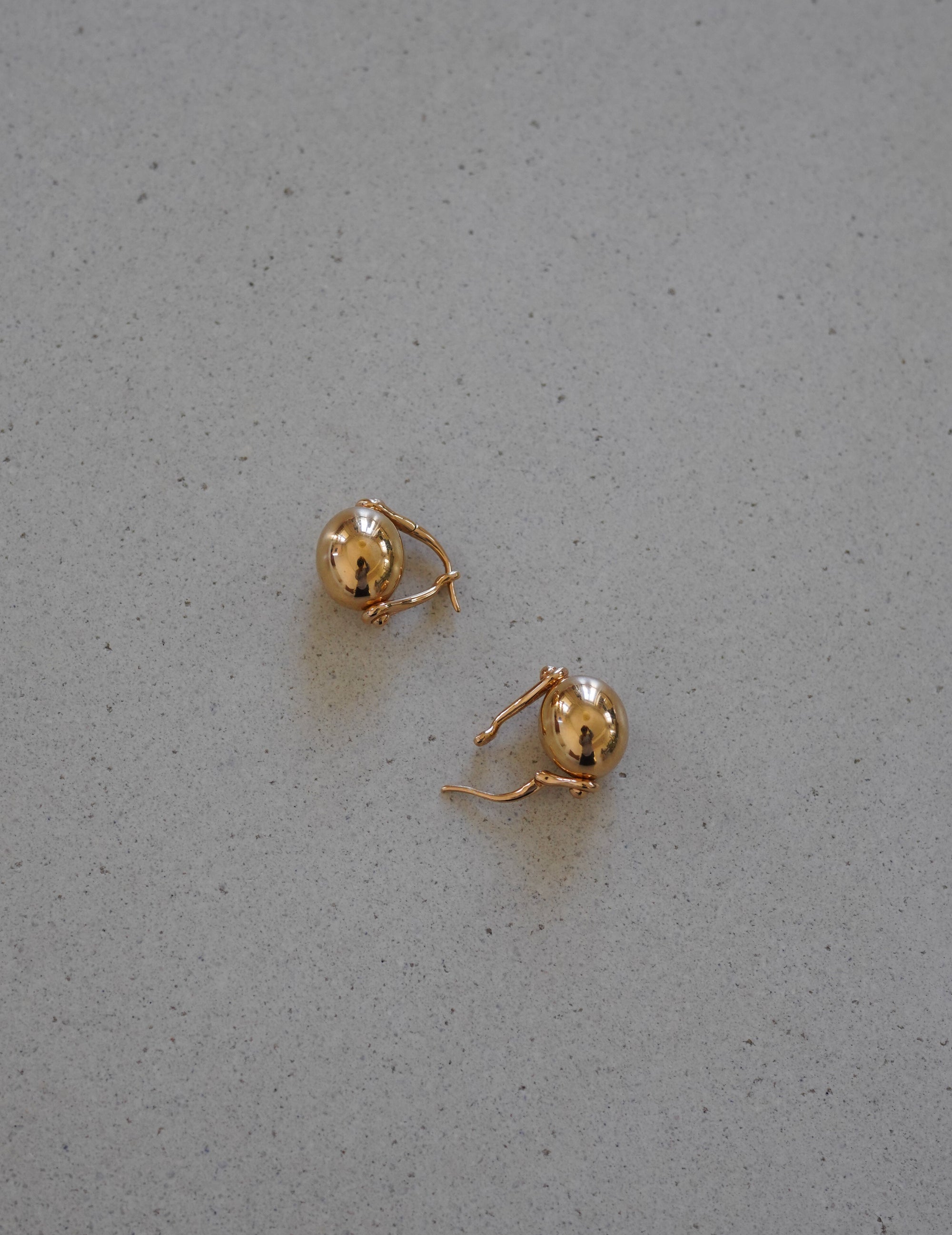 Ellipse Earrings Gold - Gold