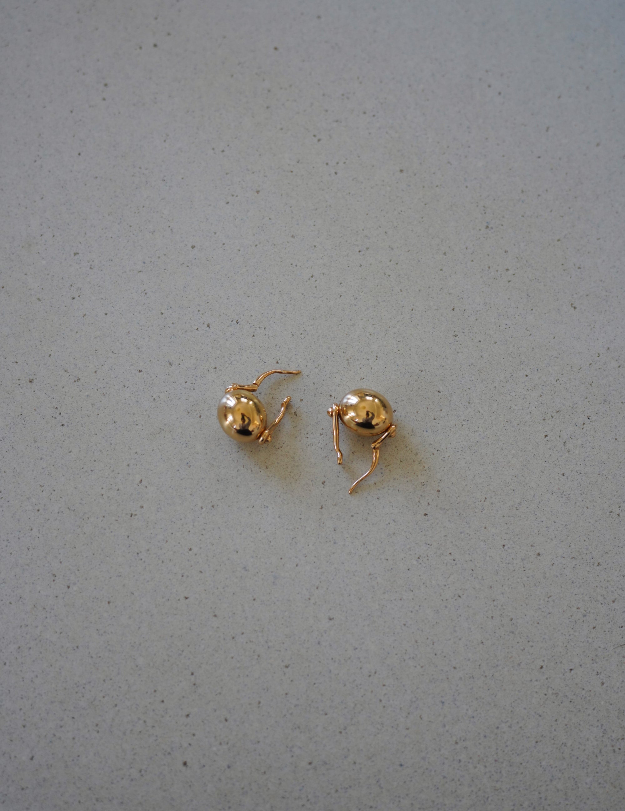 Ellipse Earrings Gold - Gold