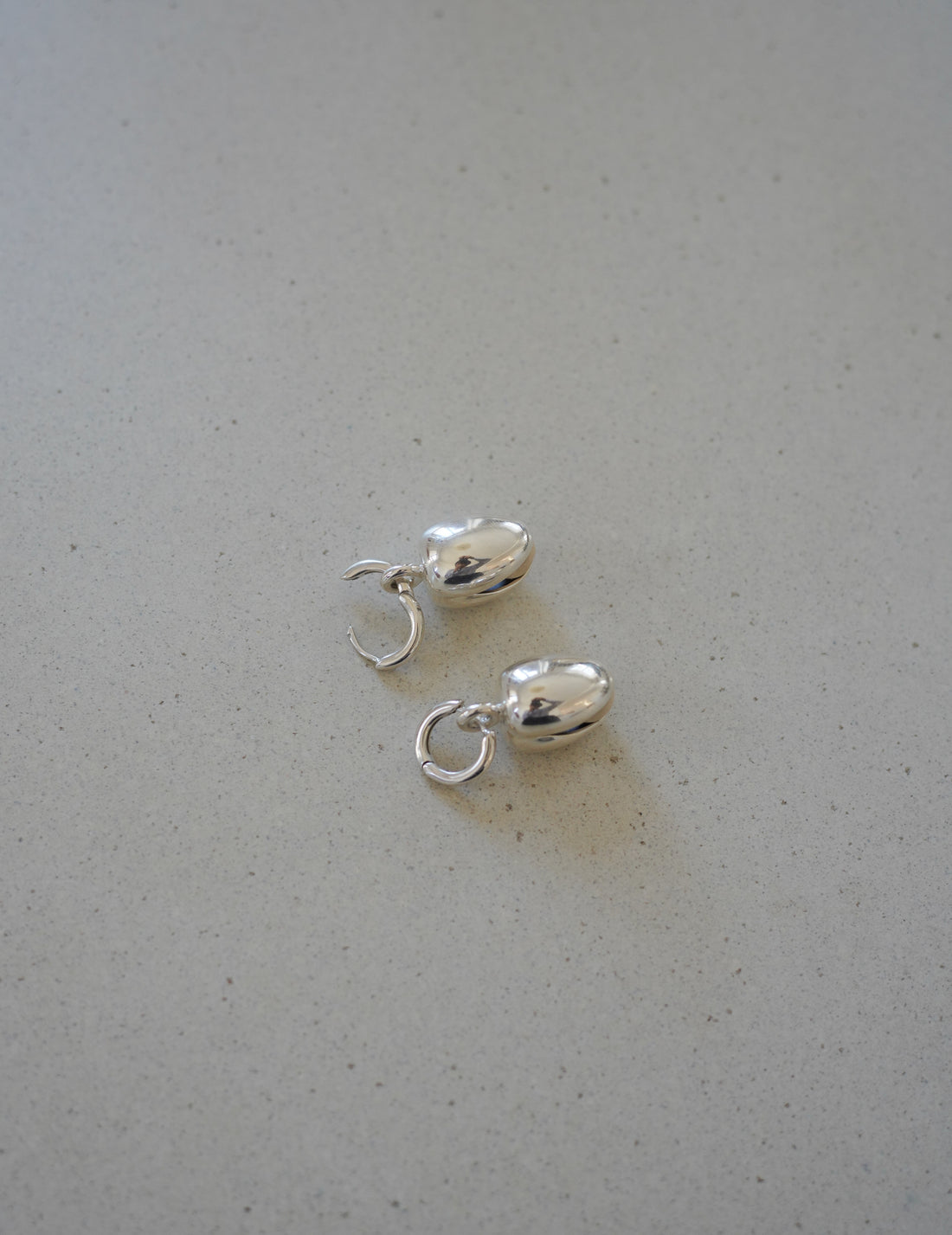 Annika Inez | Open Pod Earring - Small - Silver/Black