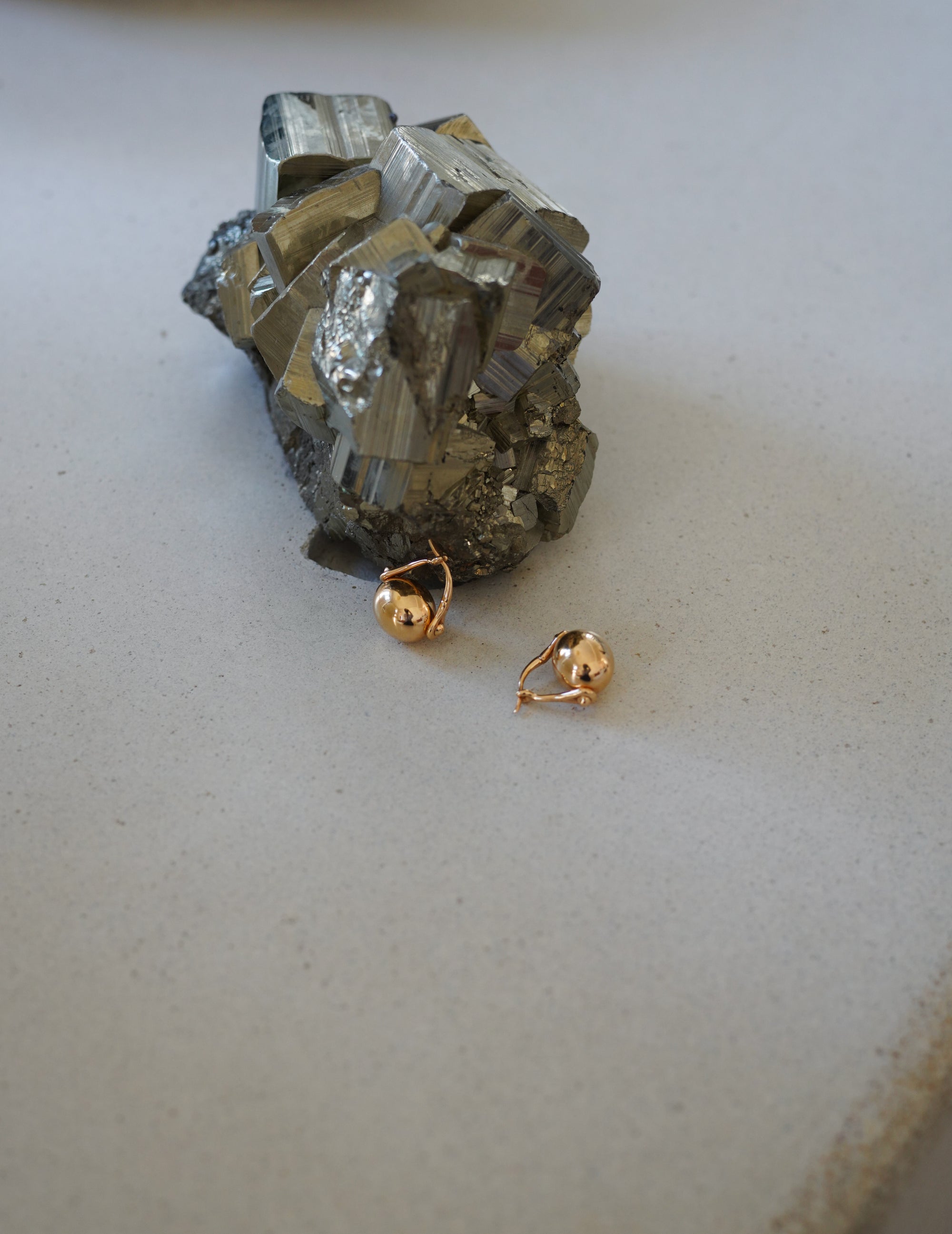 Ellipse Earrings Gold - Gold