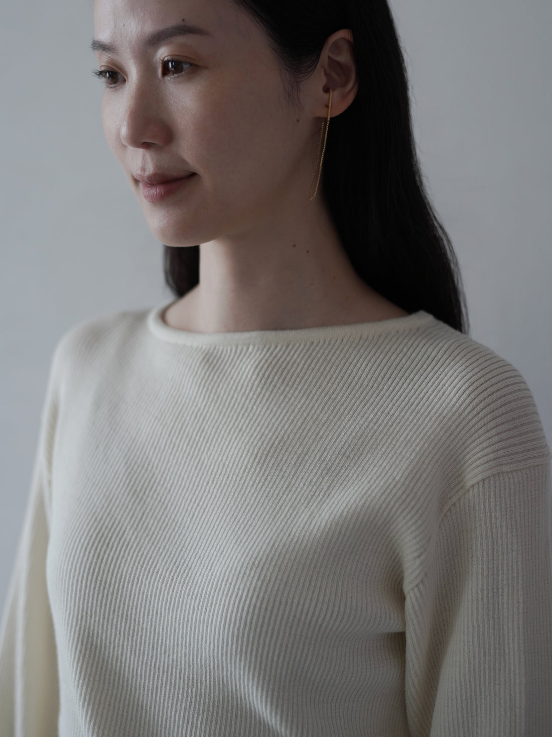 The UNSHRINKABLE WOOL KASHIGU Rib Top