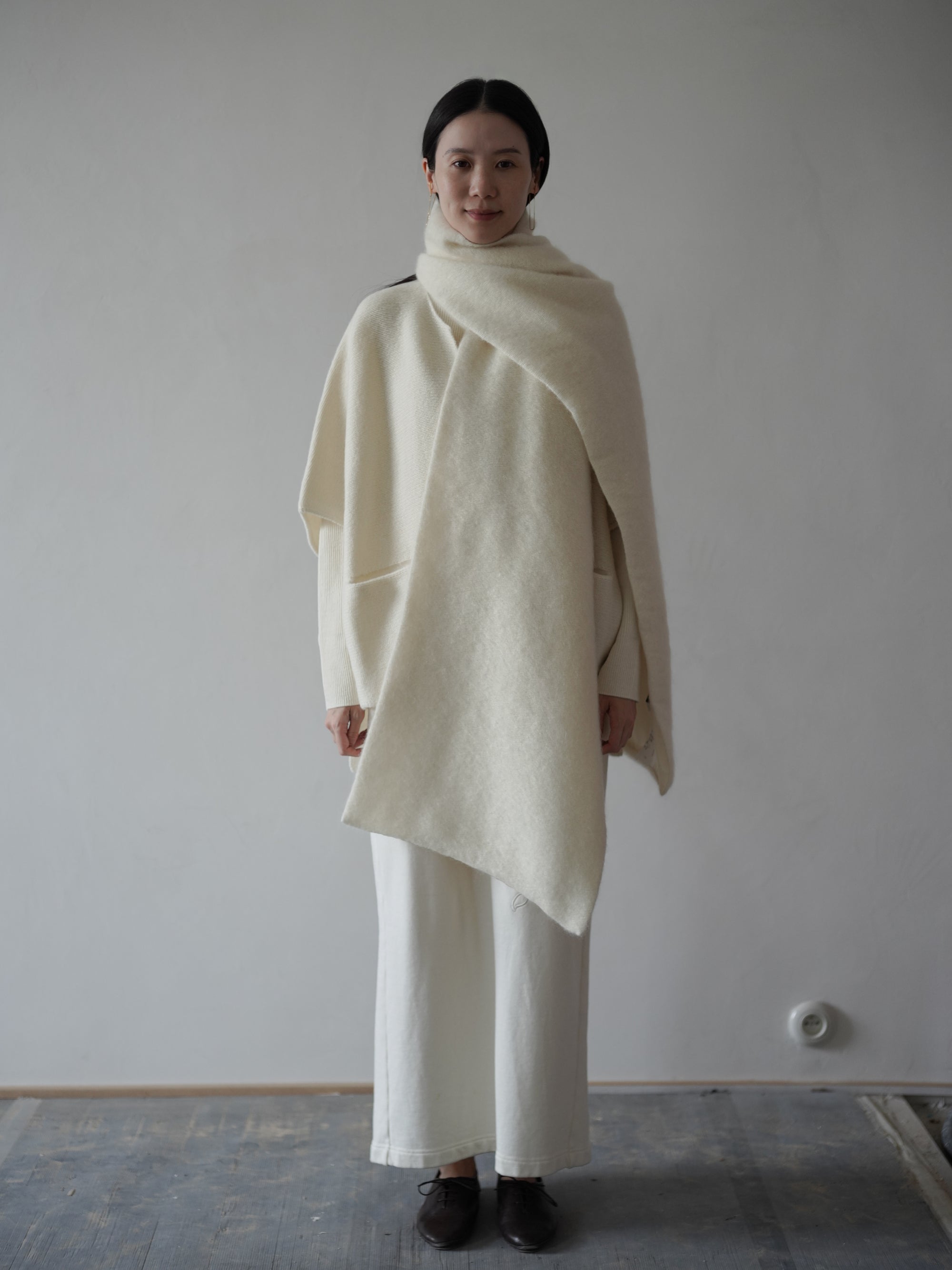 Wool Mohair Stole・Ecru