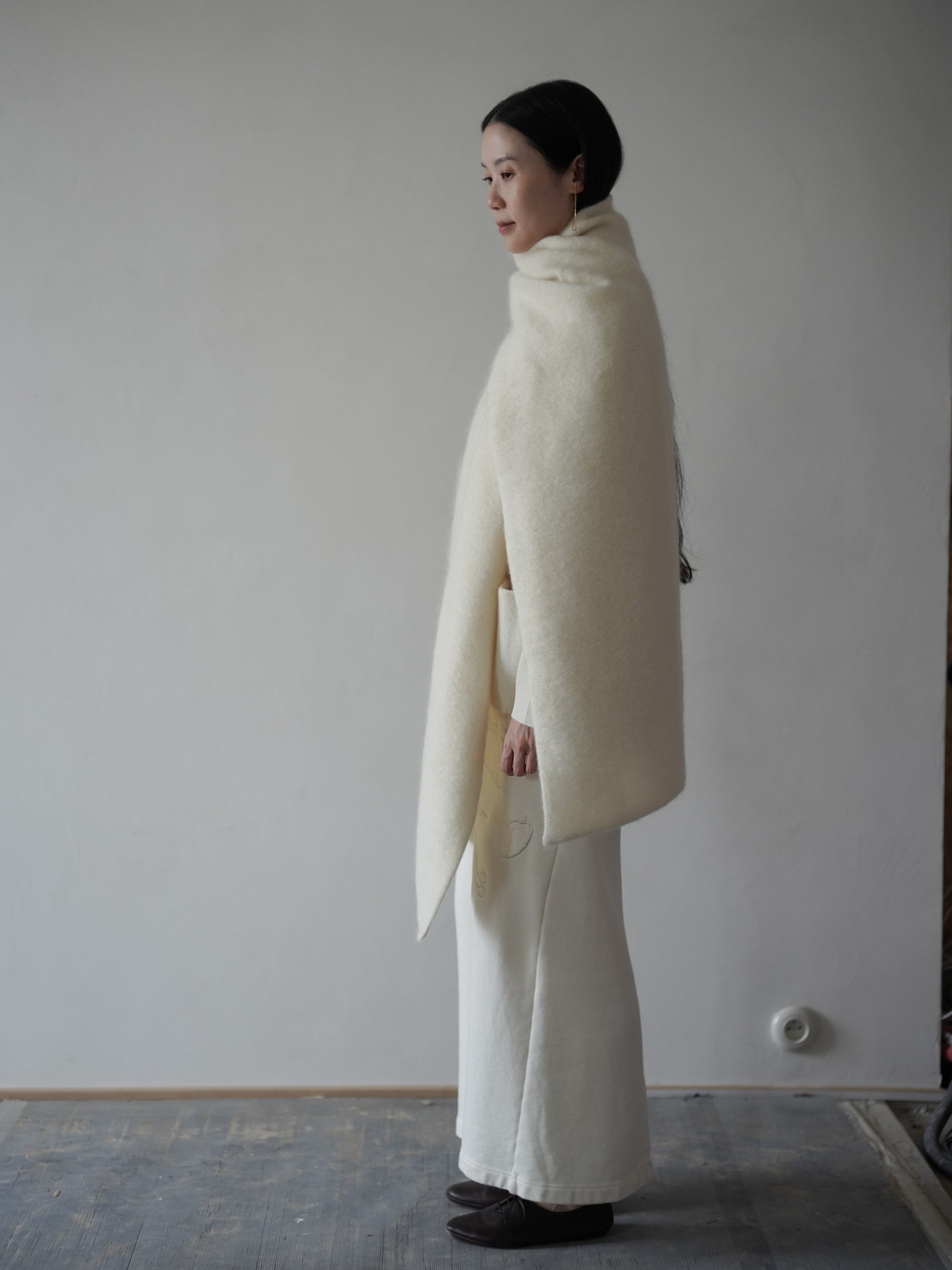 Wool Mohair Stole・Ecru