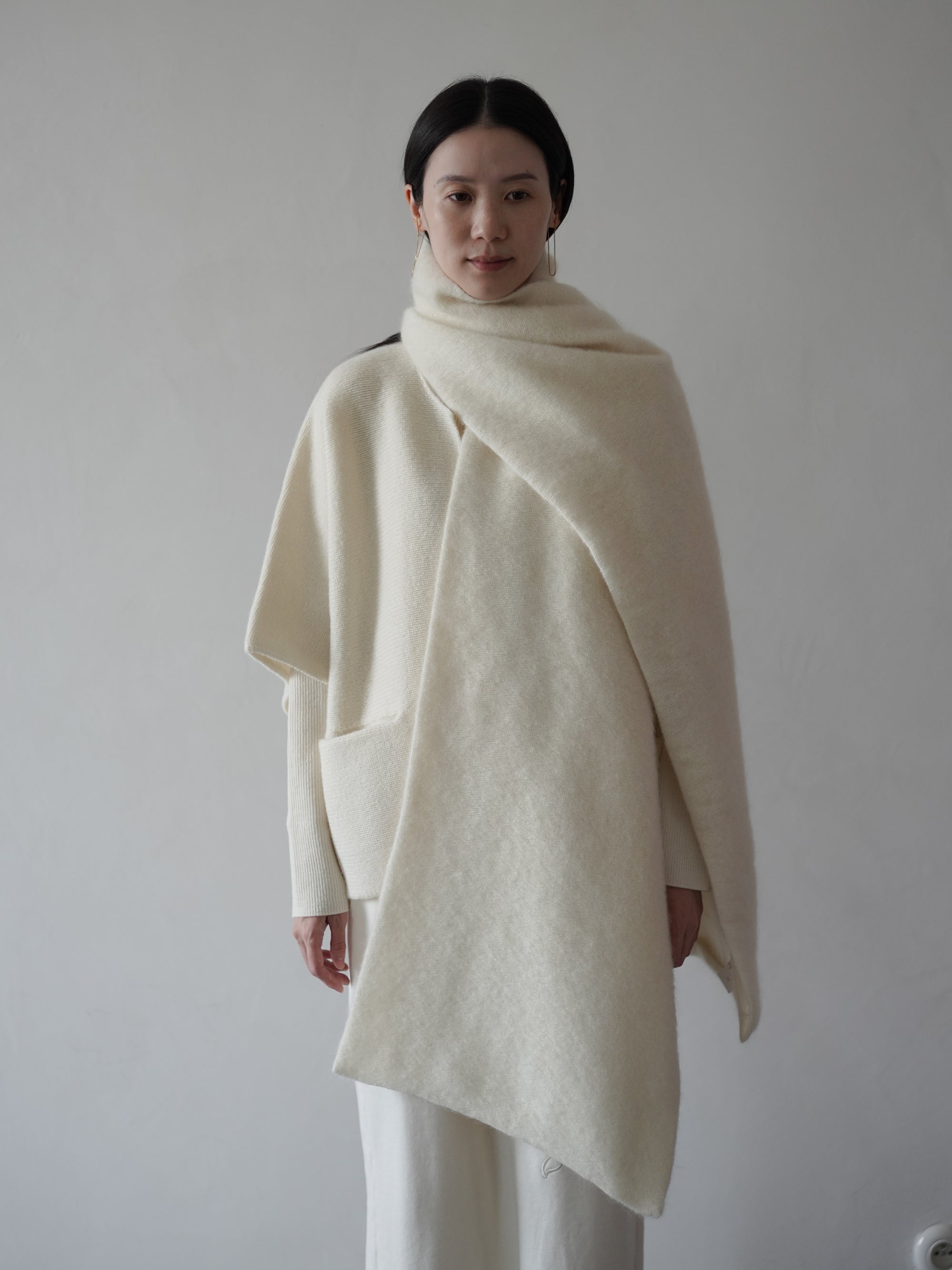Wool Mohair Stole・Ecru