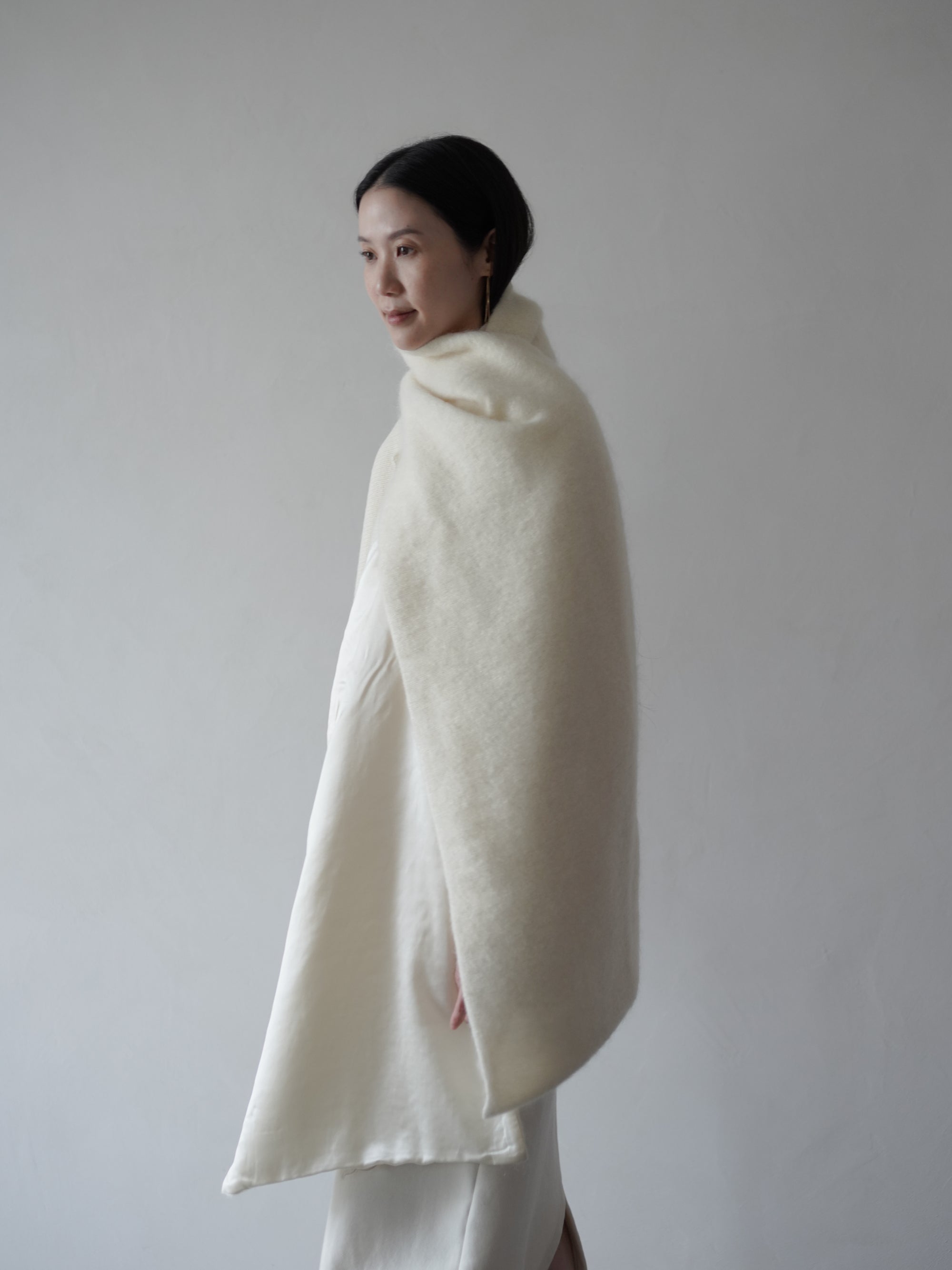 Wool Mohair Stole・Ecru