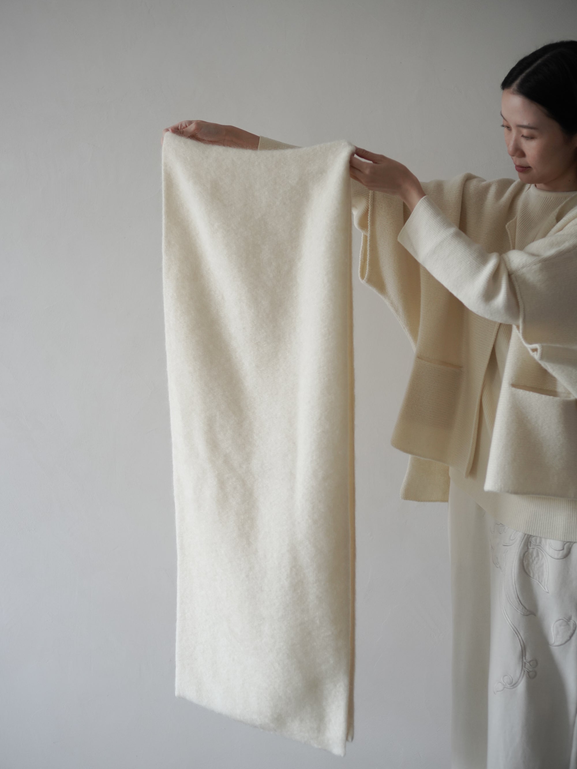 Wool Mohair Stole・Ecru