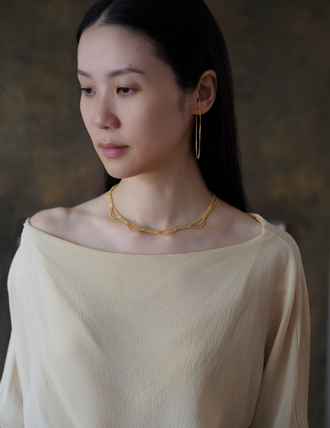 MAGGOOSH | DROP CUFF EARRING - Gold