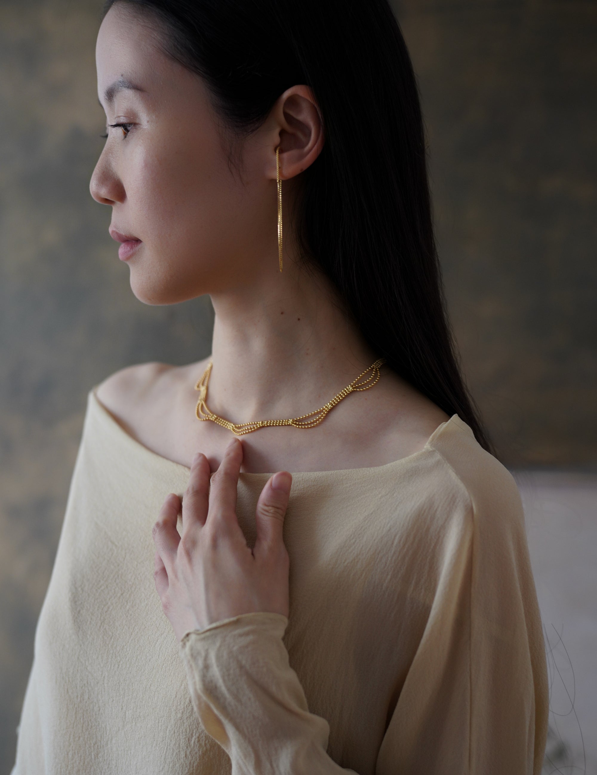 DROP CUFF EARRING - Gold