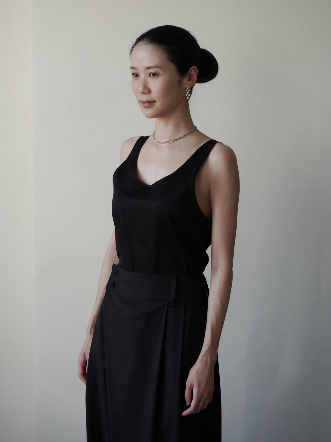 Orielle Silk Organza Blouse Set・Black