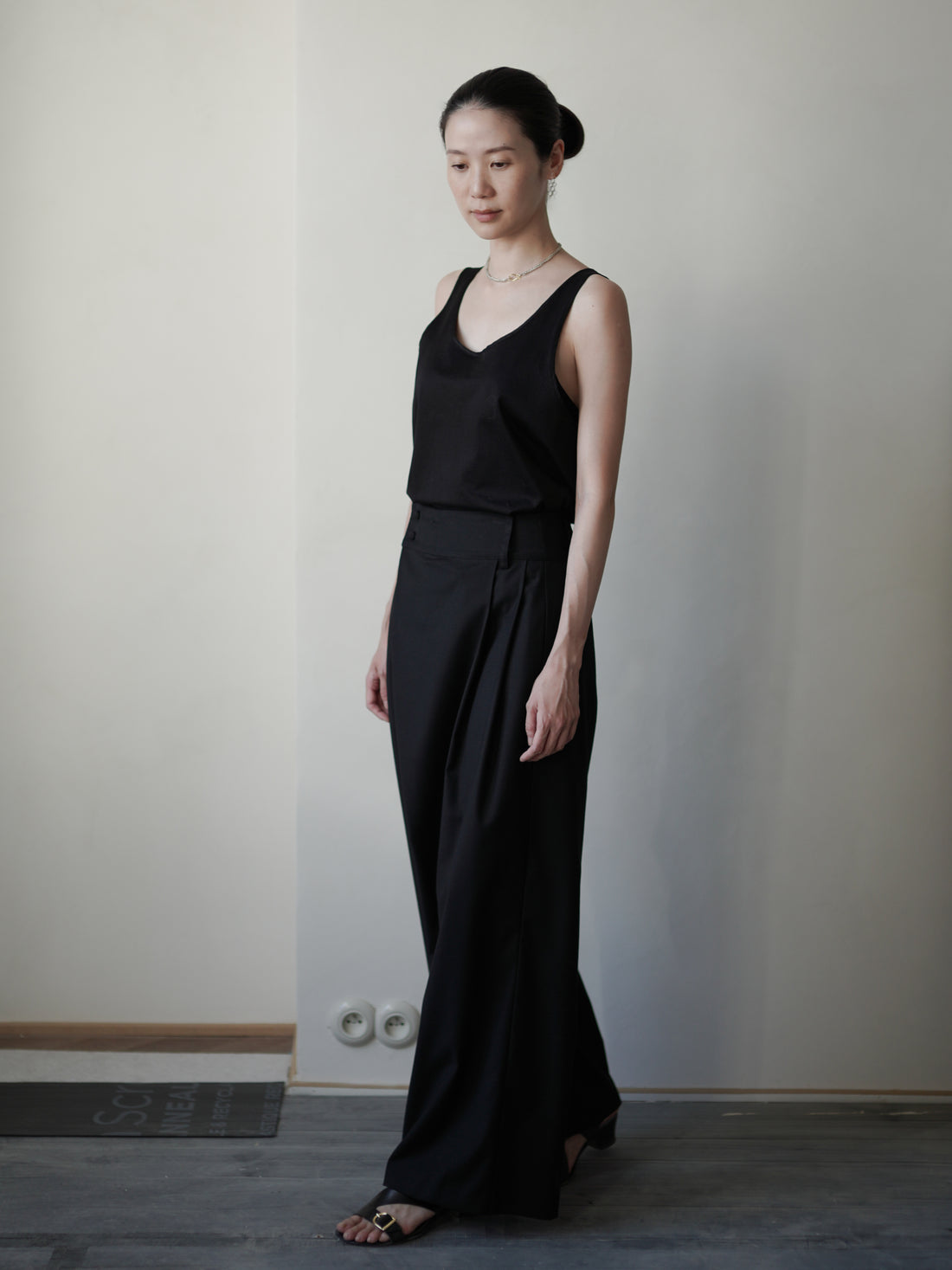 Orielle Silk Organza Blouse Set・Black