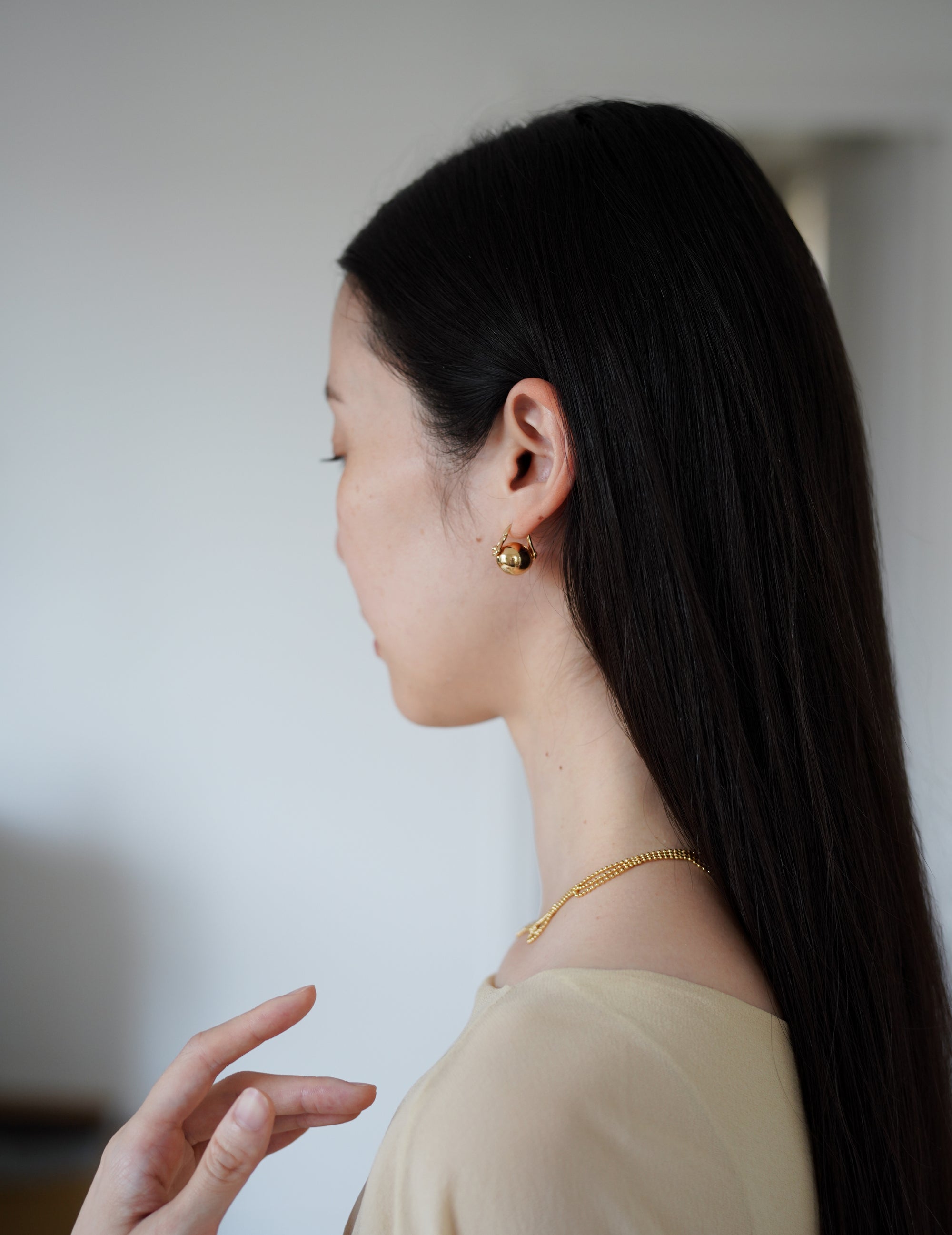 Ellipse Earrings Gold - Gold