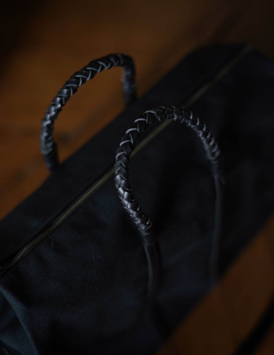 Woven Duffel Bag．Black-#45