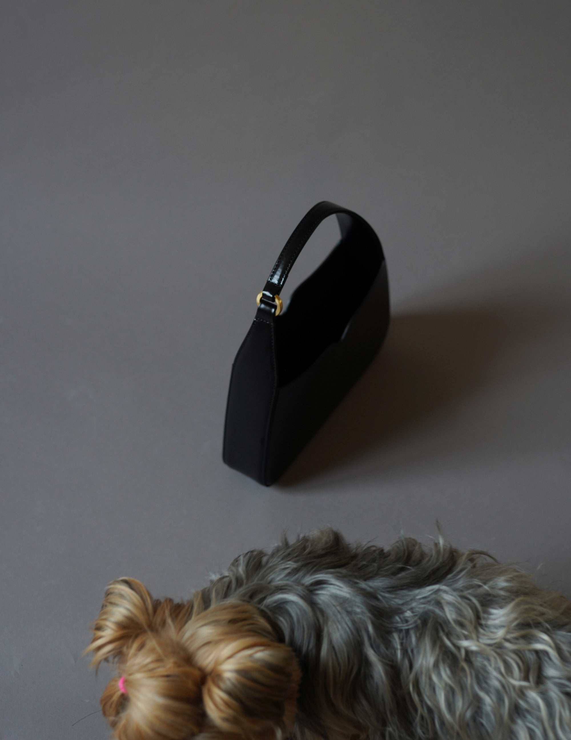 Cow Leather Handbag · Black