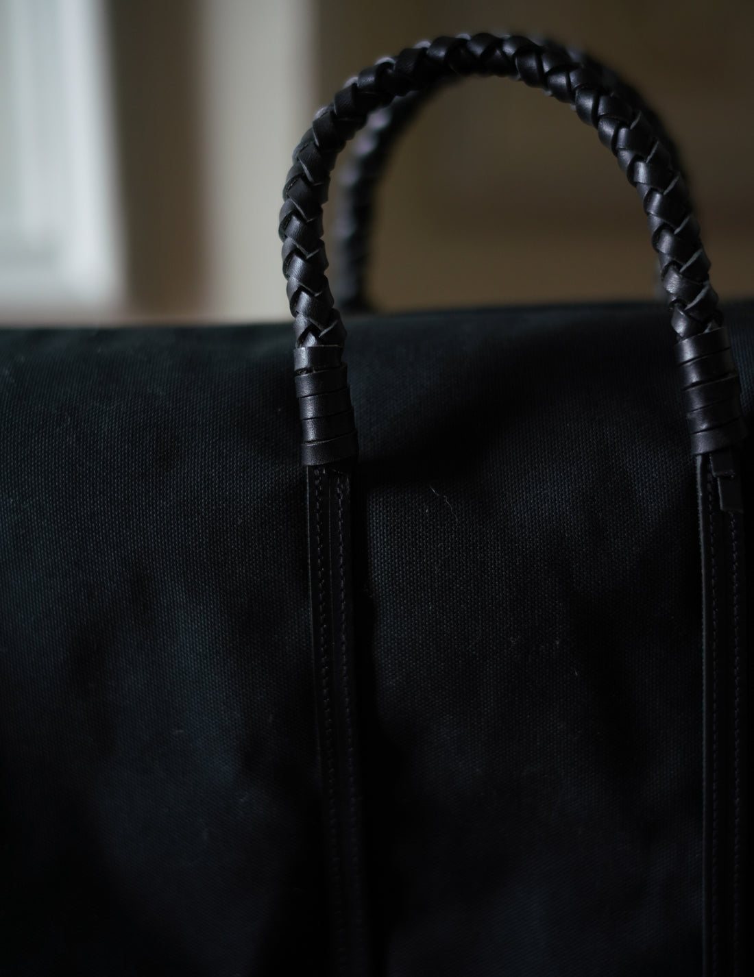 Woven Duffel Bag．Black-#45
