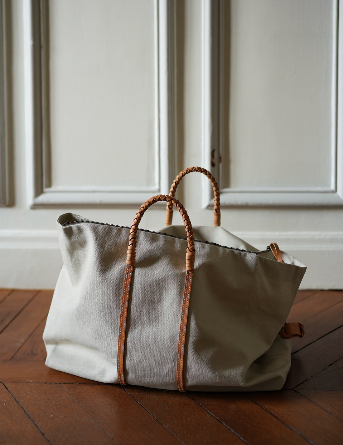 Woven Duffel Bag．Ivory-#45