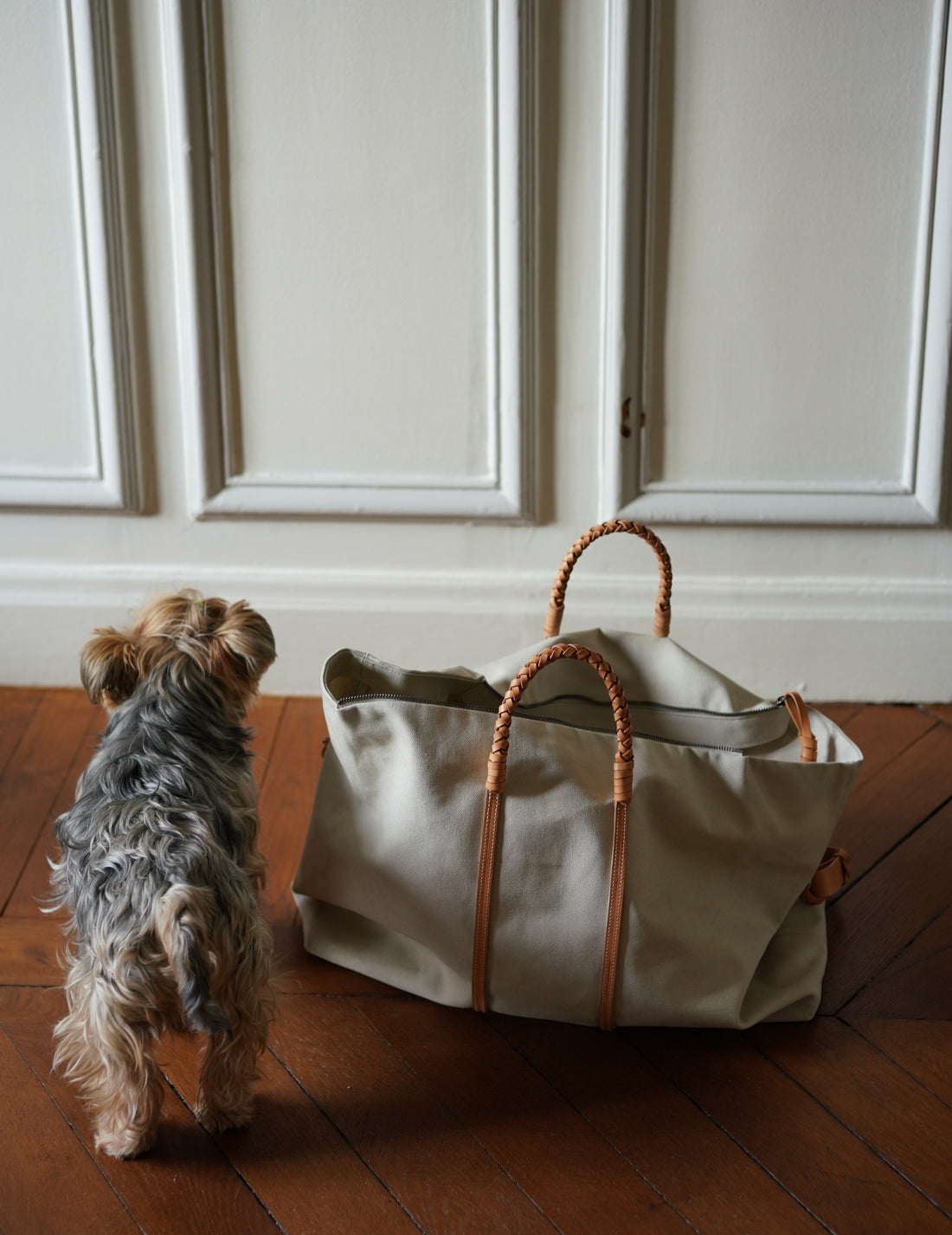 Woven Duffel Bag．Ivory-#45