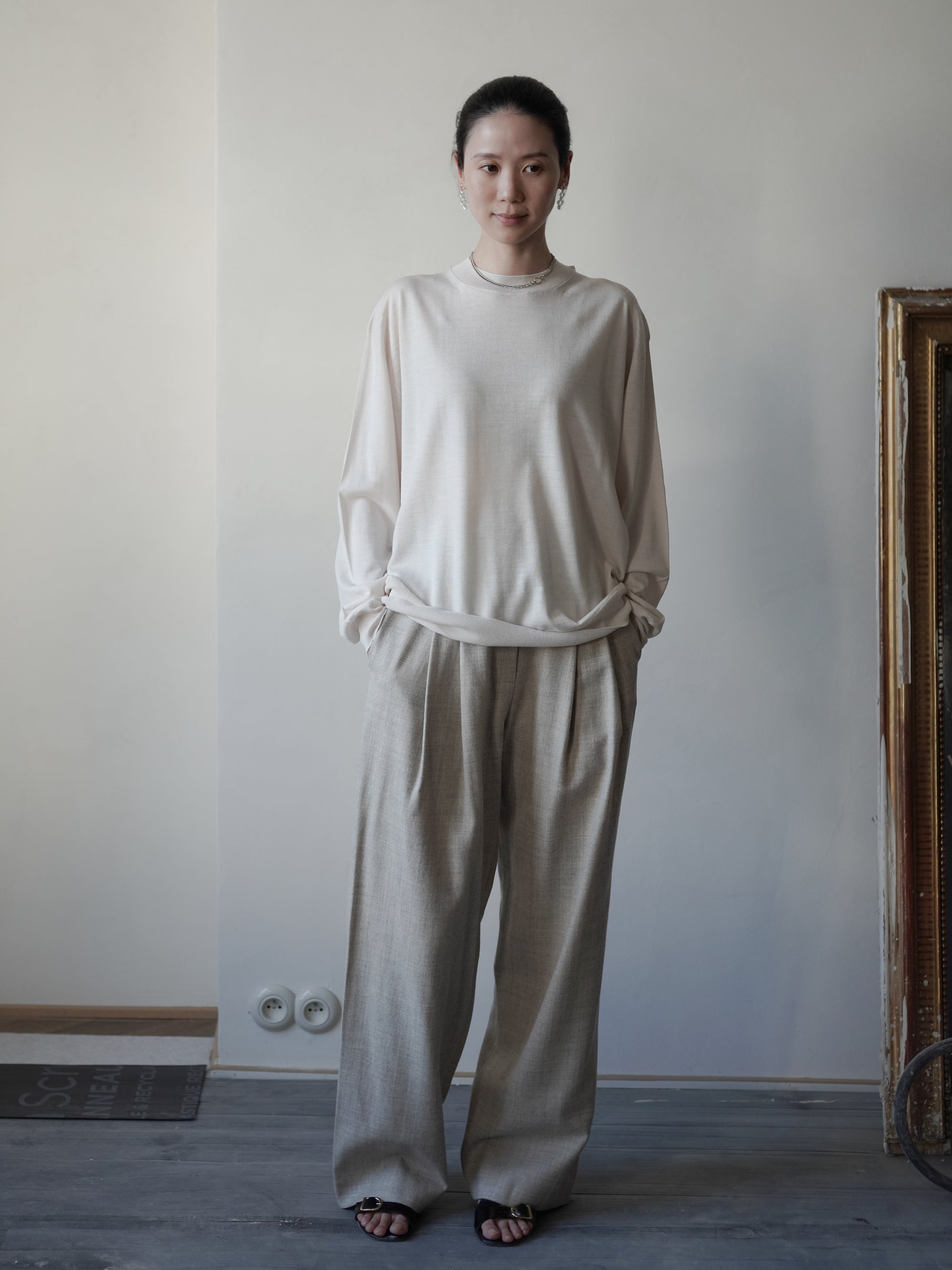 Mila Wool Gurkha Trousers・Ivory