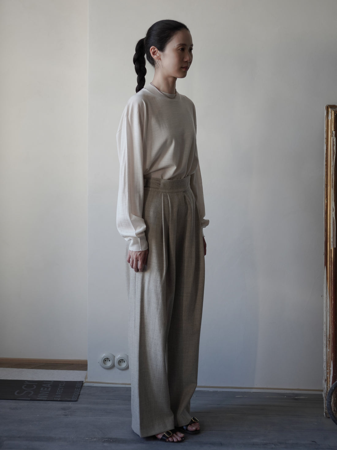 Mila Wool Gurkha Trousers・Ivory