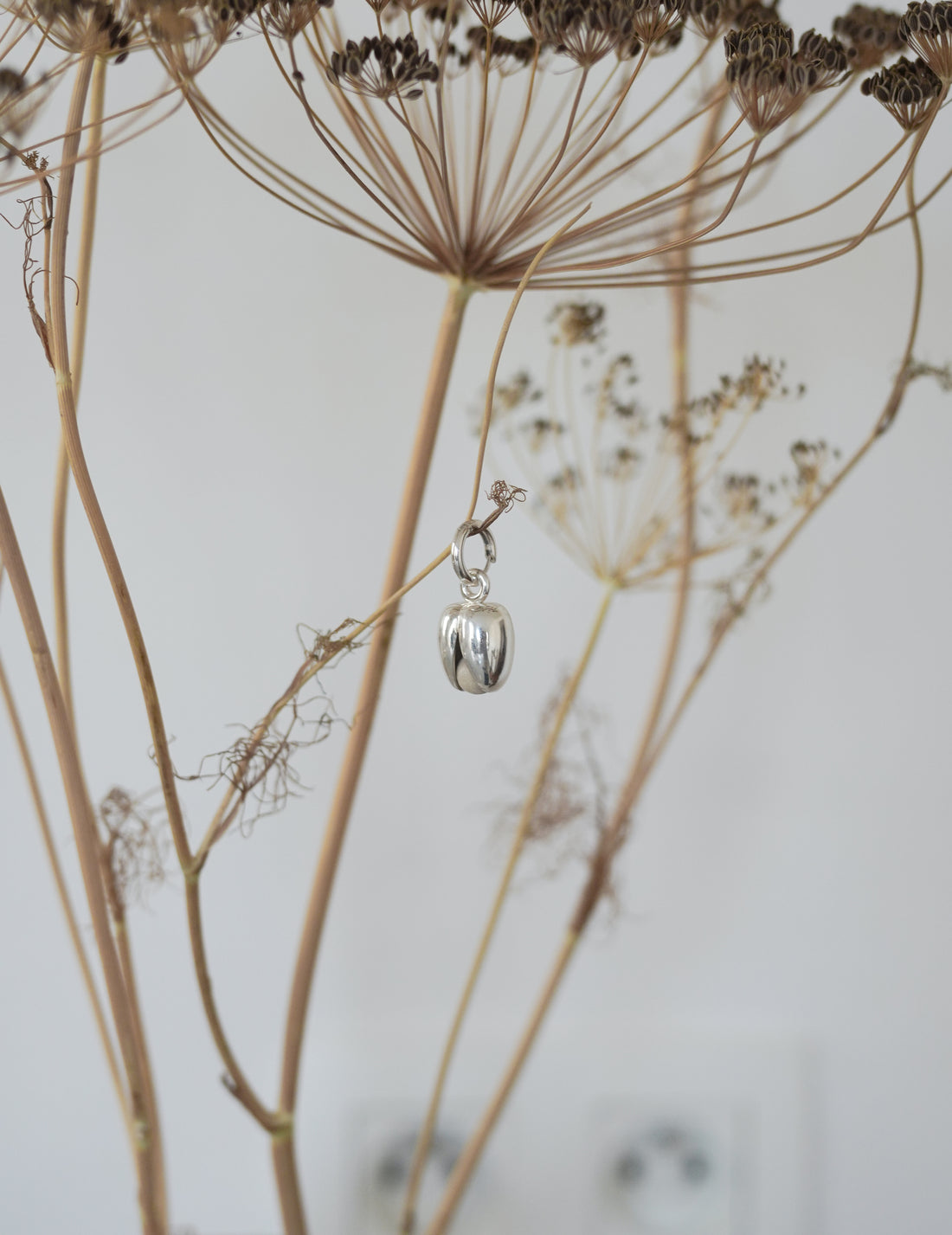 Annika Inez | Open Pod Earring - Small - Silver/Black