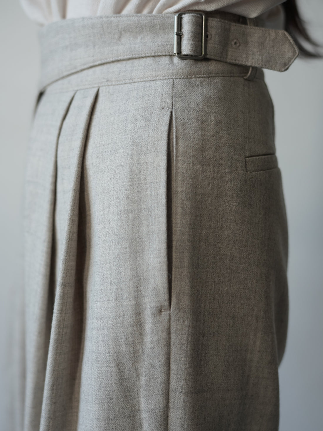 Mila Wool Gurkha Trousers・Ivory