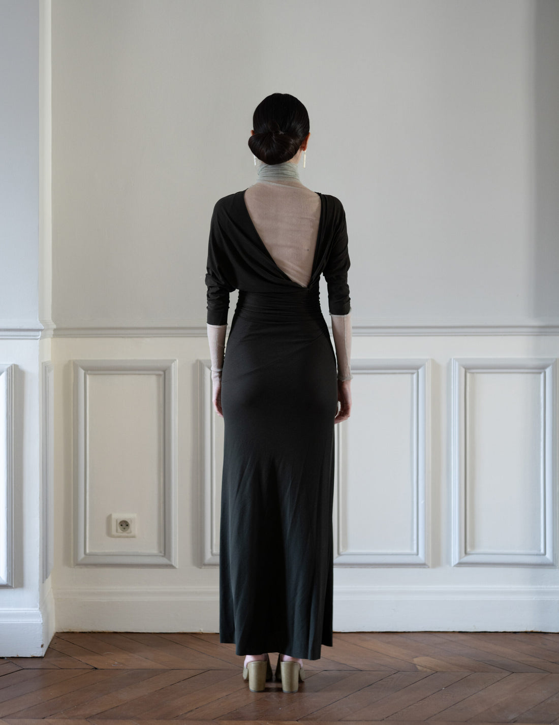 CORTANA | CISNE TULLE TOP - PLATINE - 36