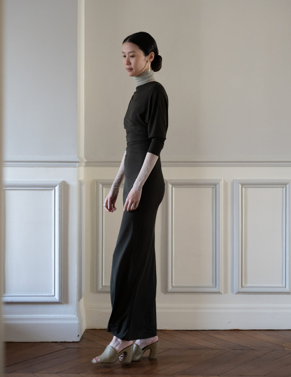 CORTANA | CISNE TULLE TOP - PLATINE - 36