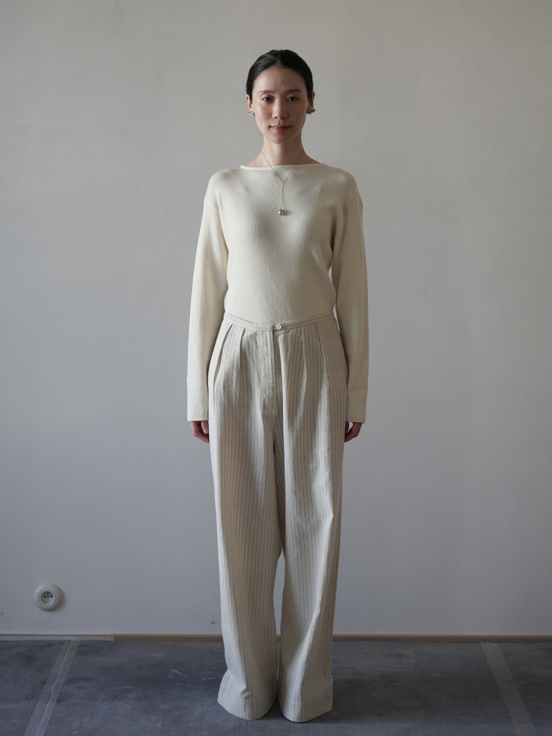 The UNSHRINKABLE WOOL KASHIGU Rib Top