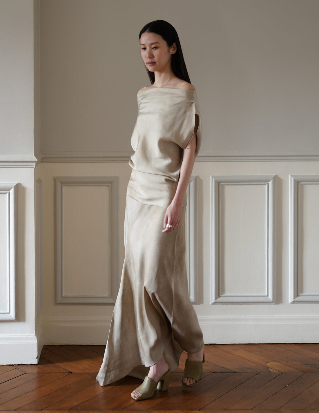 Jupe Asymétrique Opalo・Fade Nacar