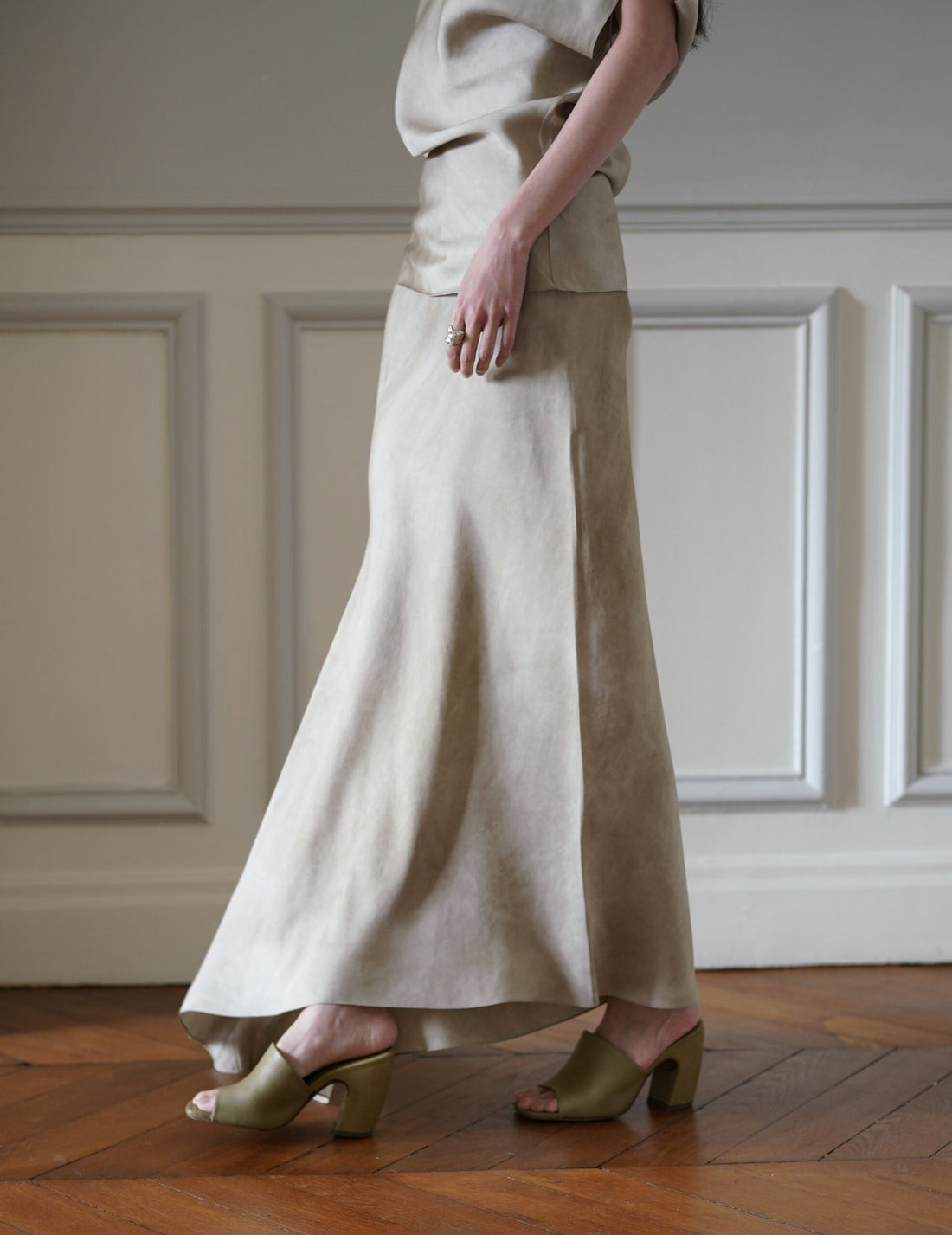 Jupe Asymétrique Opalo・Fade Nacar