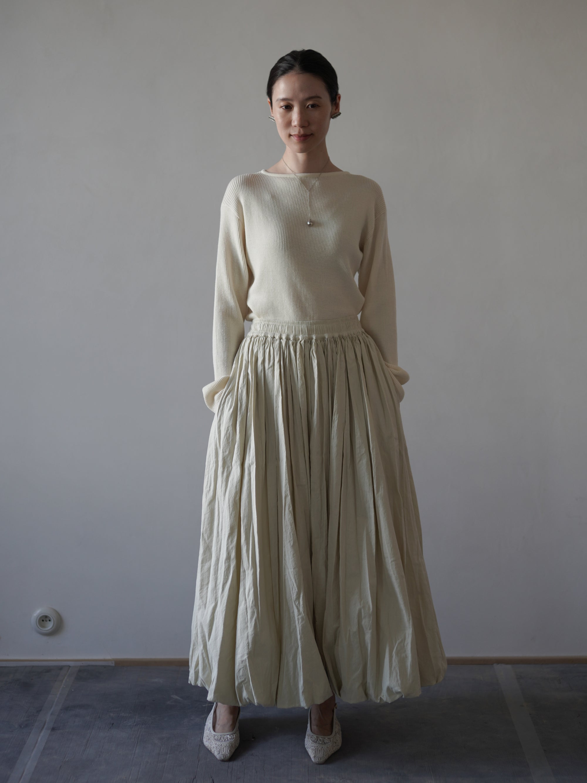 Balloon Skirt・Rosemary Green