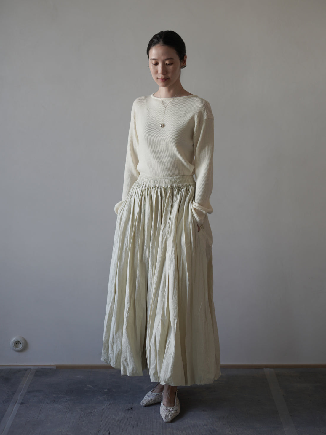 Balloon Skirt・Rosemary Green
