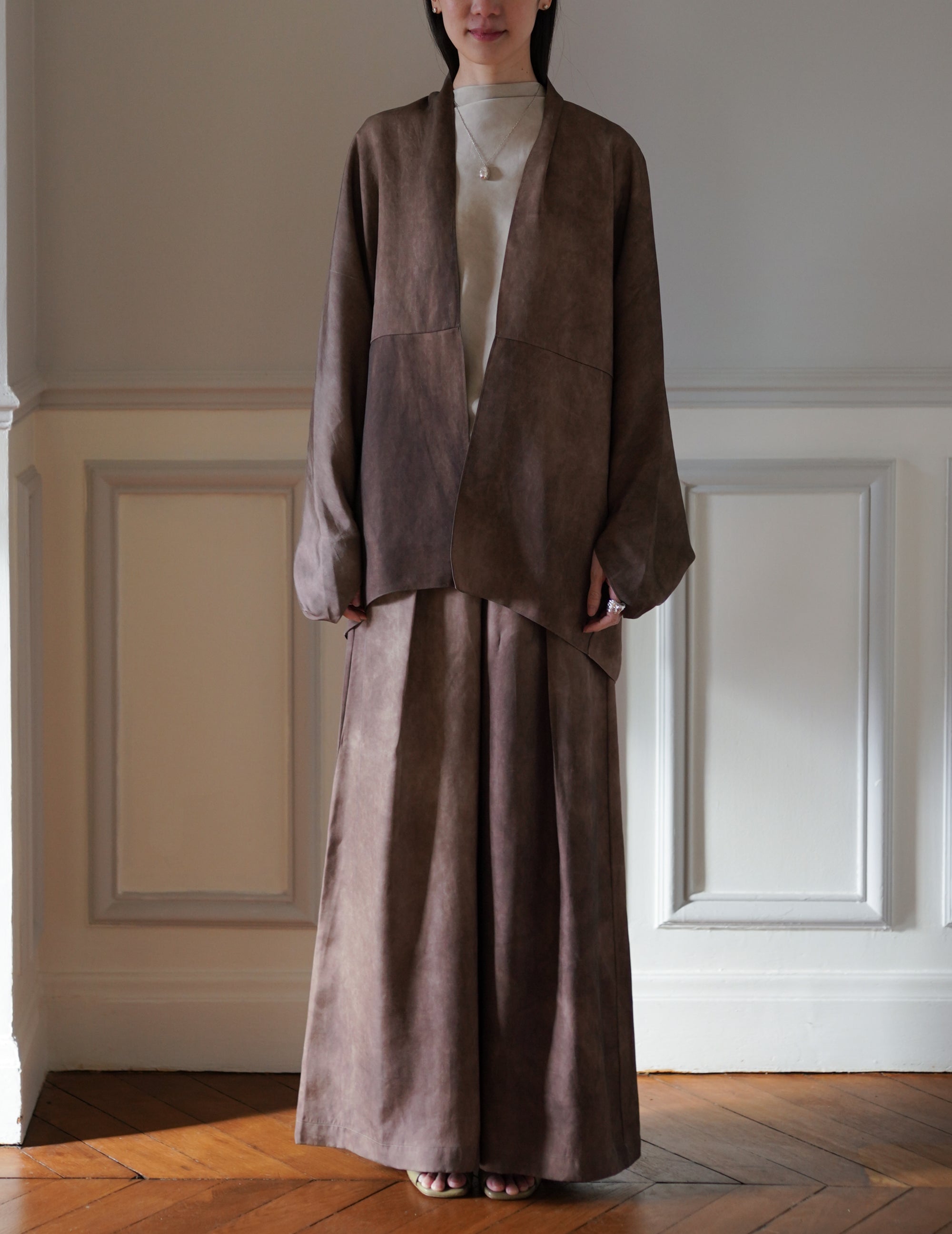 Cortana｜Opalo Oversized Cocoa Maltinto Jacket