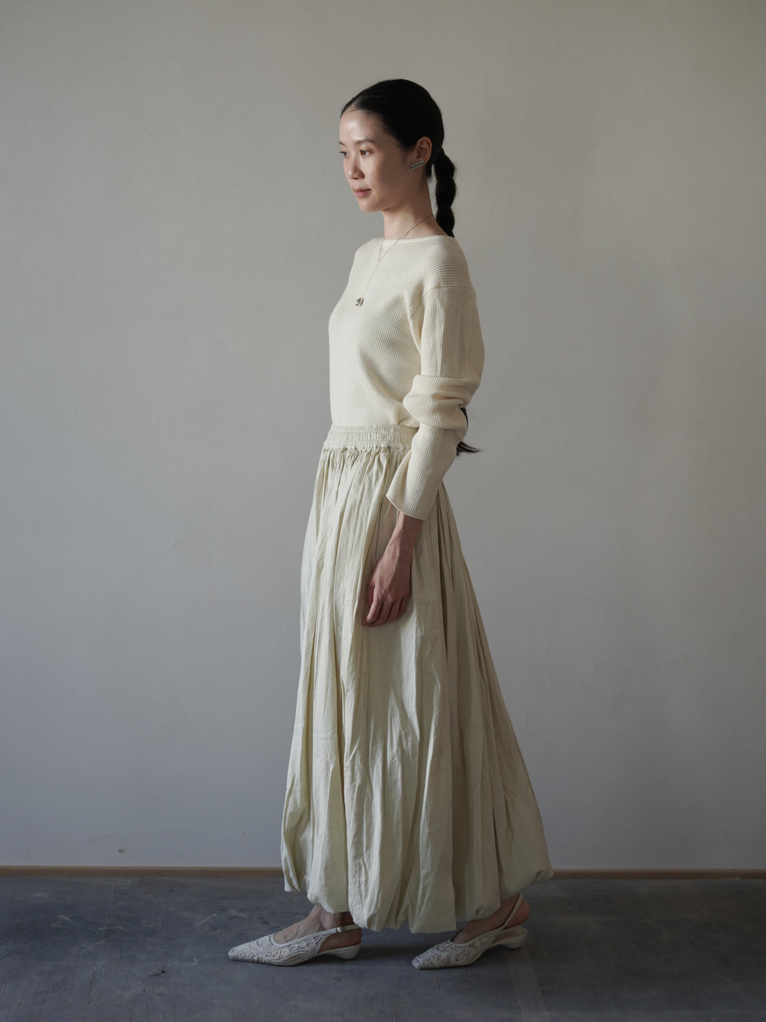 Balloon Skirt・Rosemary Green