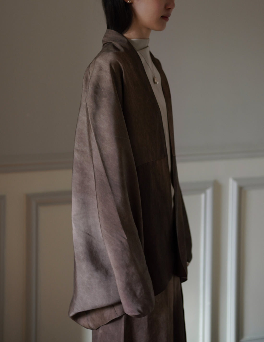Cortana｜Opalo Oversized Cocoa Maltinto Jacket
