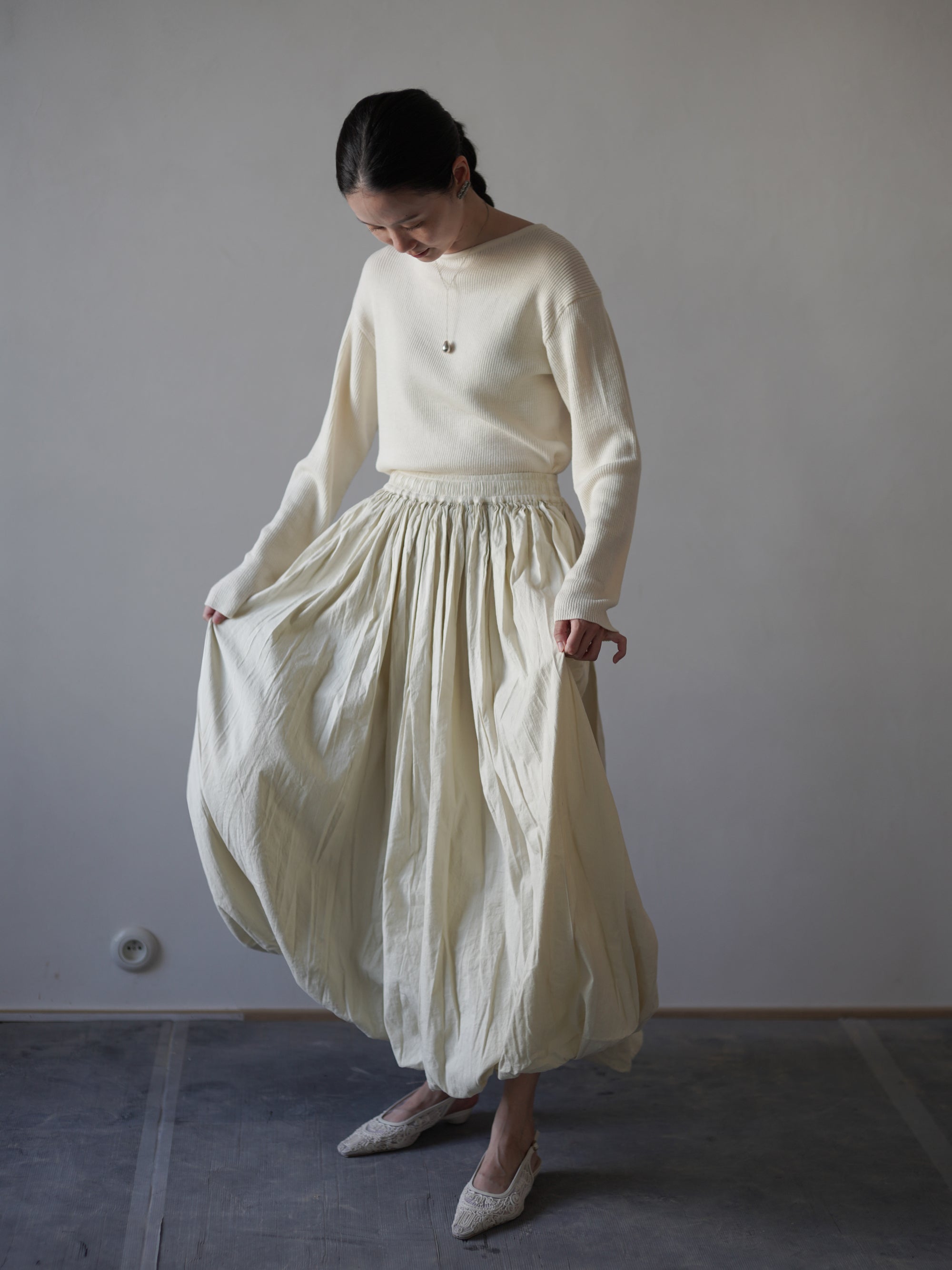 Balloon Skirt・Rosemary Green