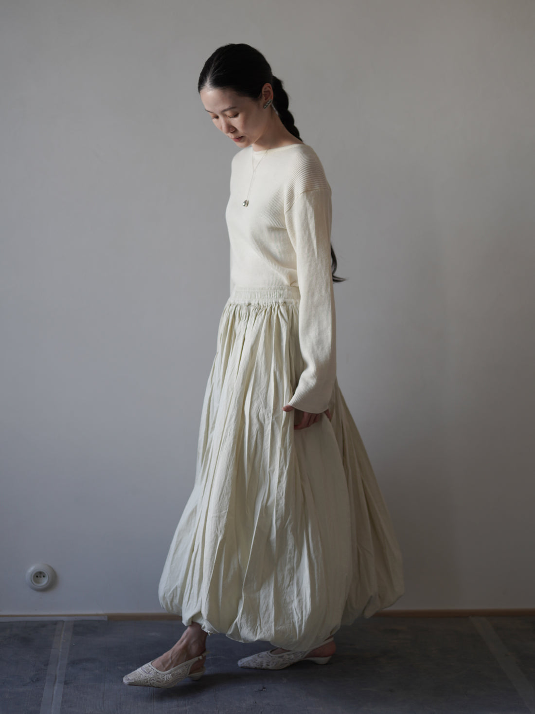 Balloon Skirt・Rosemary Green