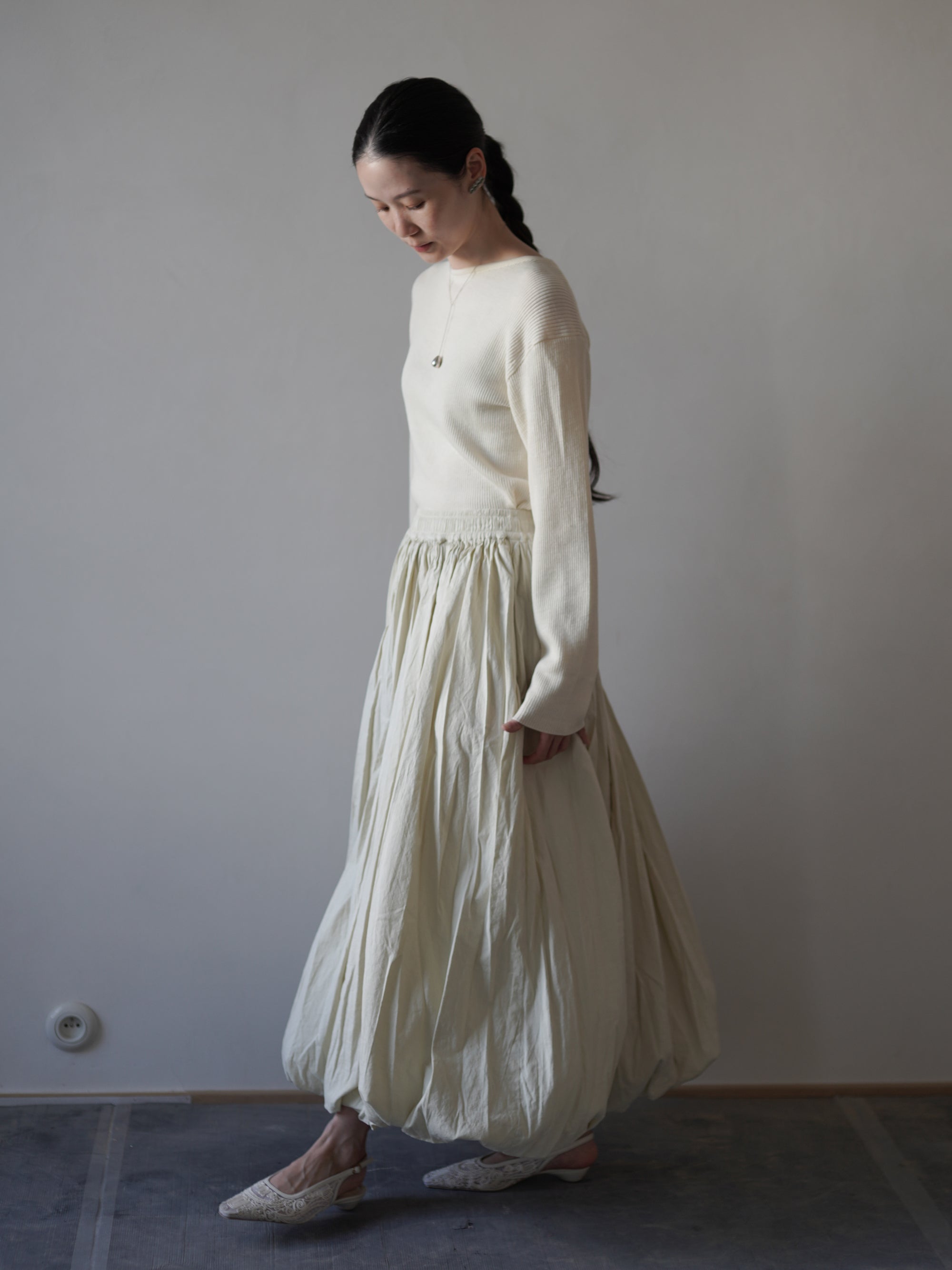 Balloon Skirt・Rosemary Green