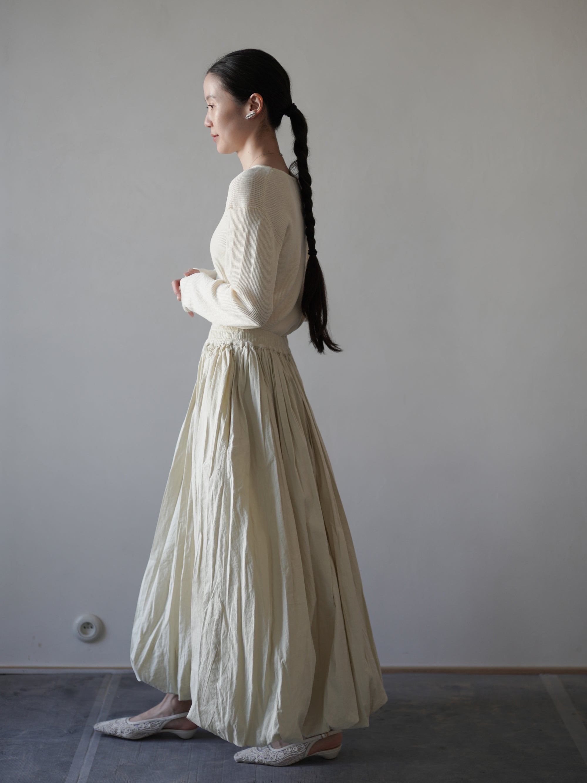 Balloon Skirt・Rosemary Green
