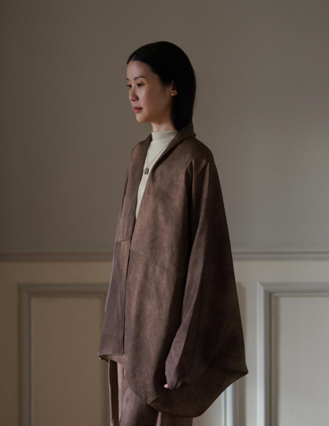 Cortana｜Opalo Oversized Cocoa Maltinto Jacket