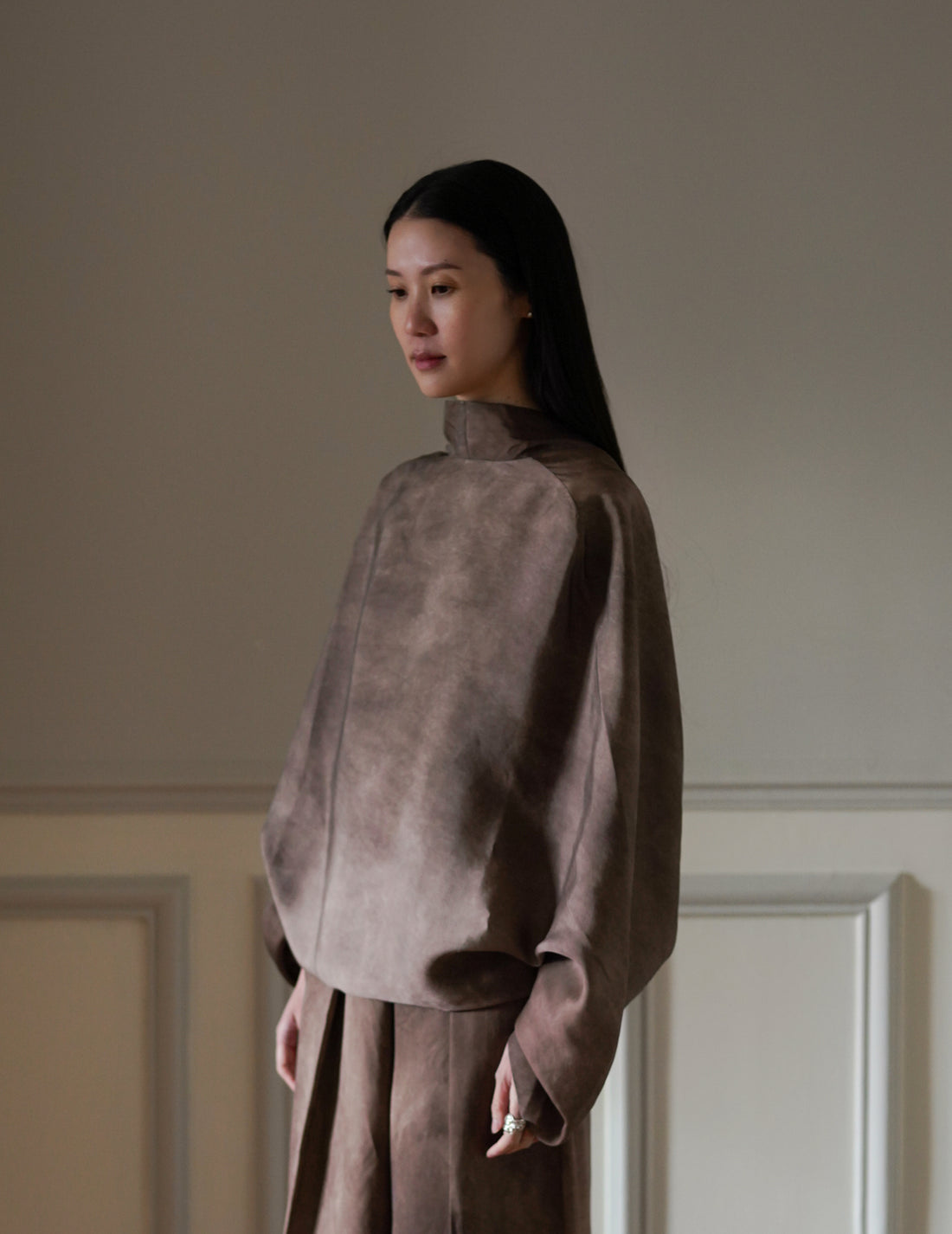 Cortana｜Opalo Oversized Cocoa Maltinto Jacket