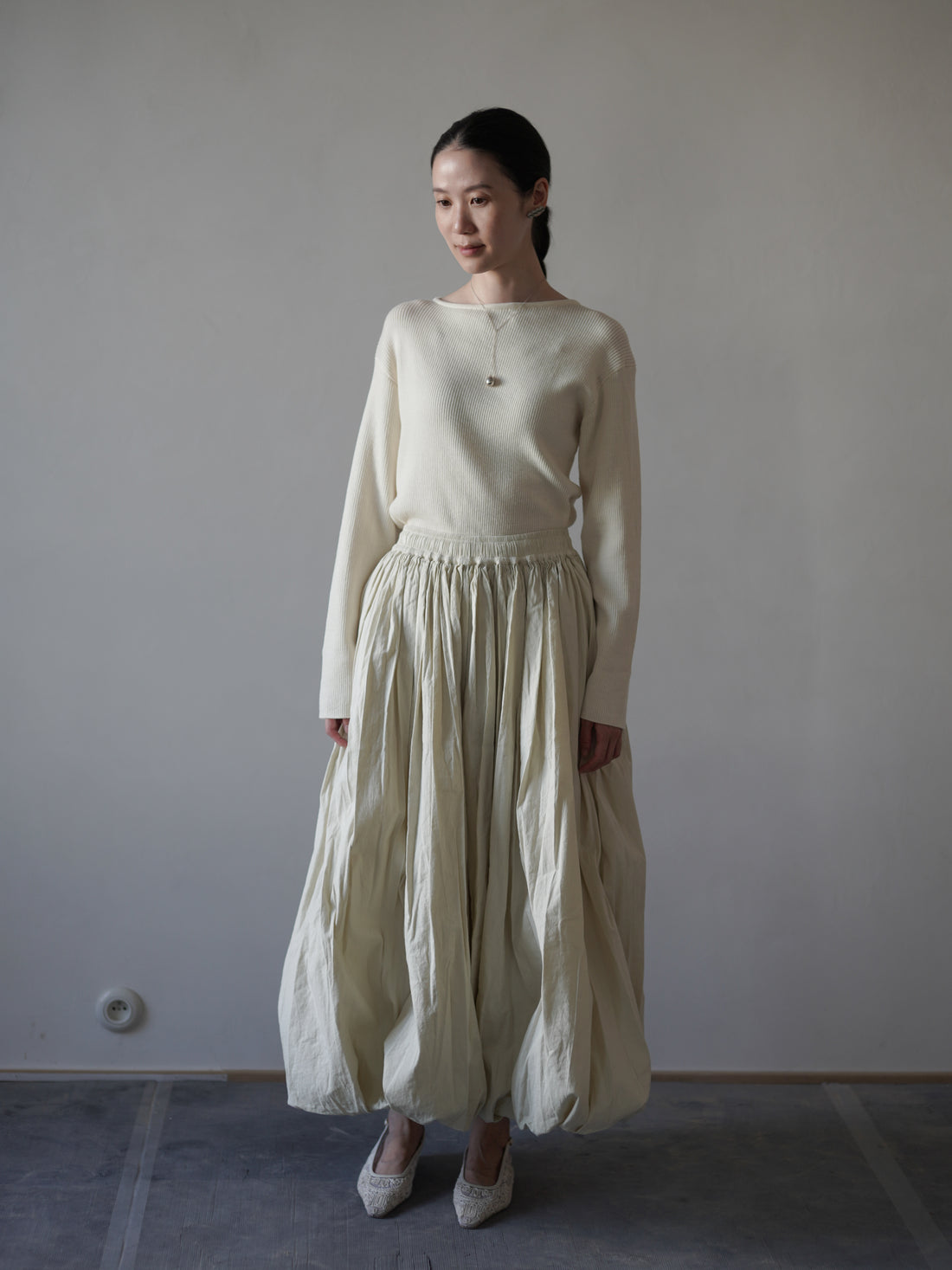 Balloon Skirt・Rosemary Green