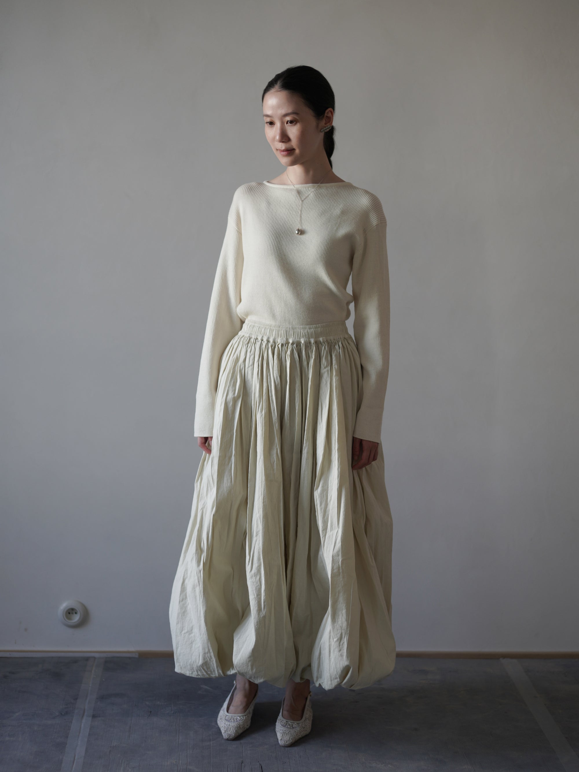 Balloon Skirt・Rosemary Green